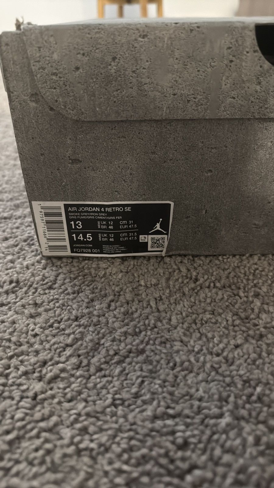 Jordan Brand Air Jordan 4 Retro SE Wet Cement Size US 13 / EU 46 - 8 Thumbnail