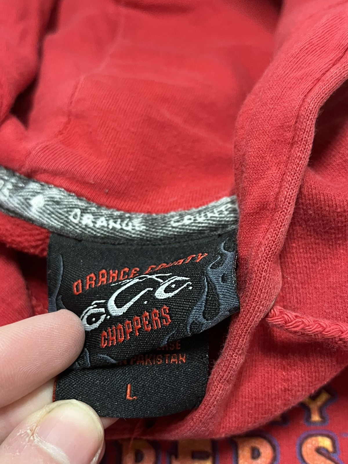 Crazy rare y2k Orange County choppers biker skater hoodie