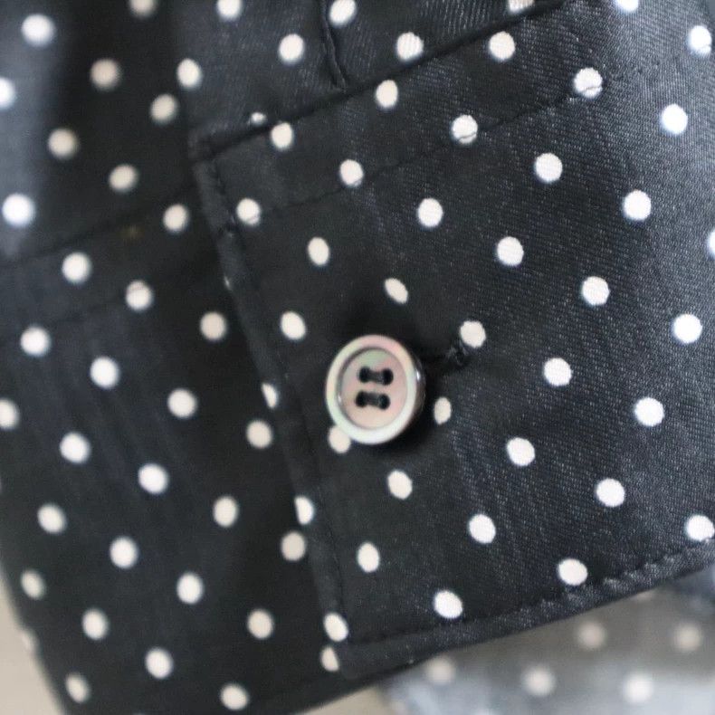 Comme des Garcons Comme Des Garcons Black Vintage Folded Polka Dot Shirt Top Size S / US 4 / IT 40 - 7 Thumbnail