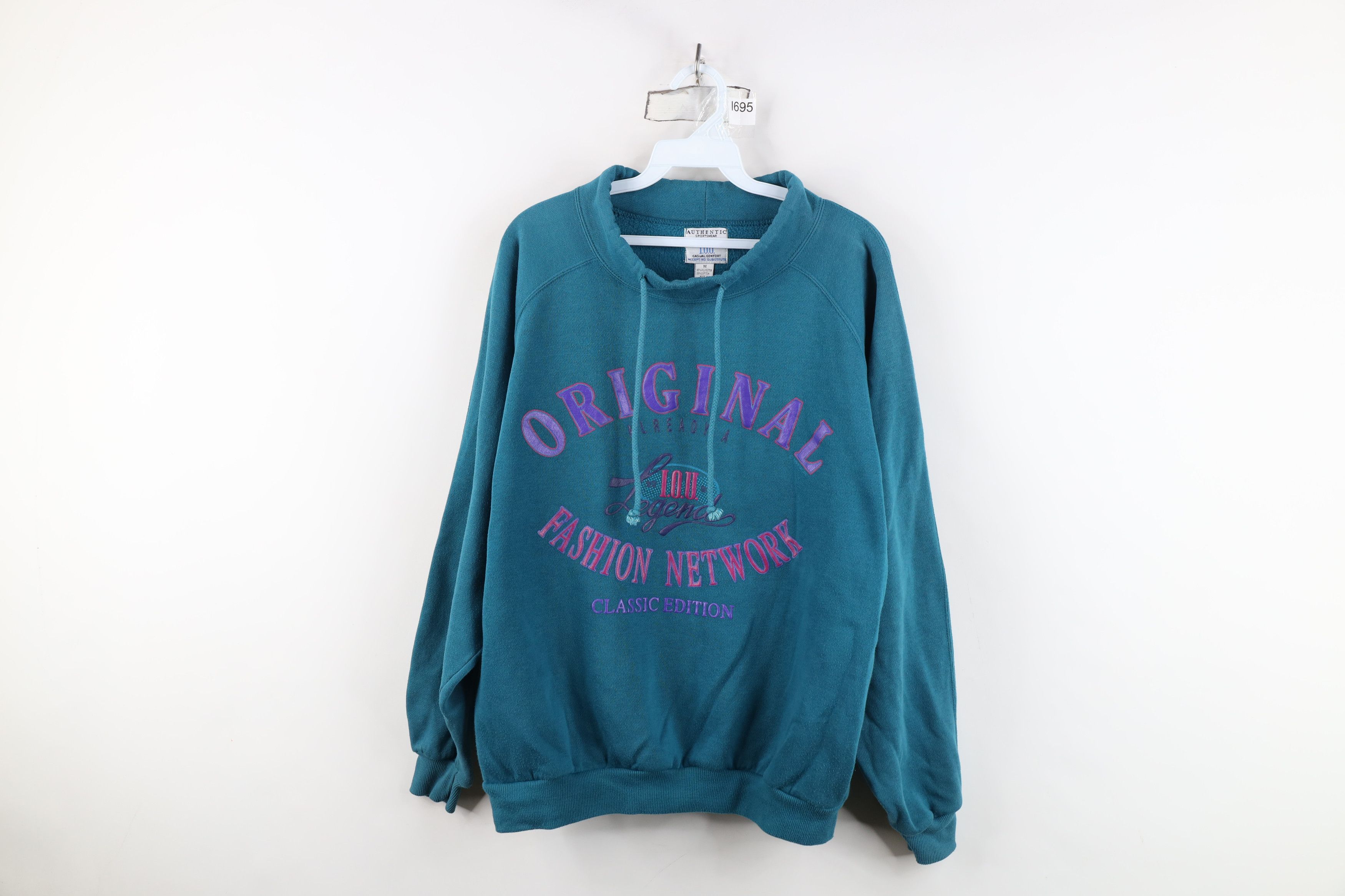 Vintage Vintage 90s IOU Surfing Skateboard Pullover Sweatshirt Size US M / EU 48-50 / 2 - 1 Thumbnail