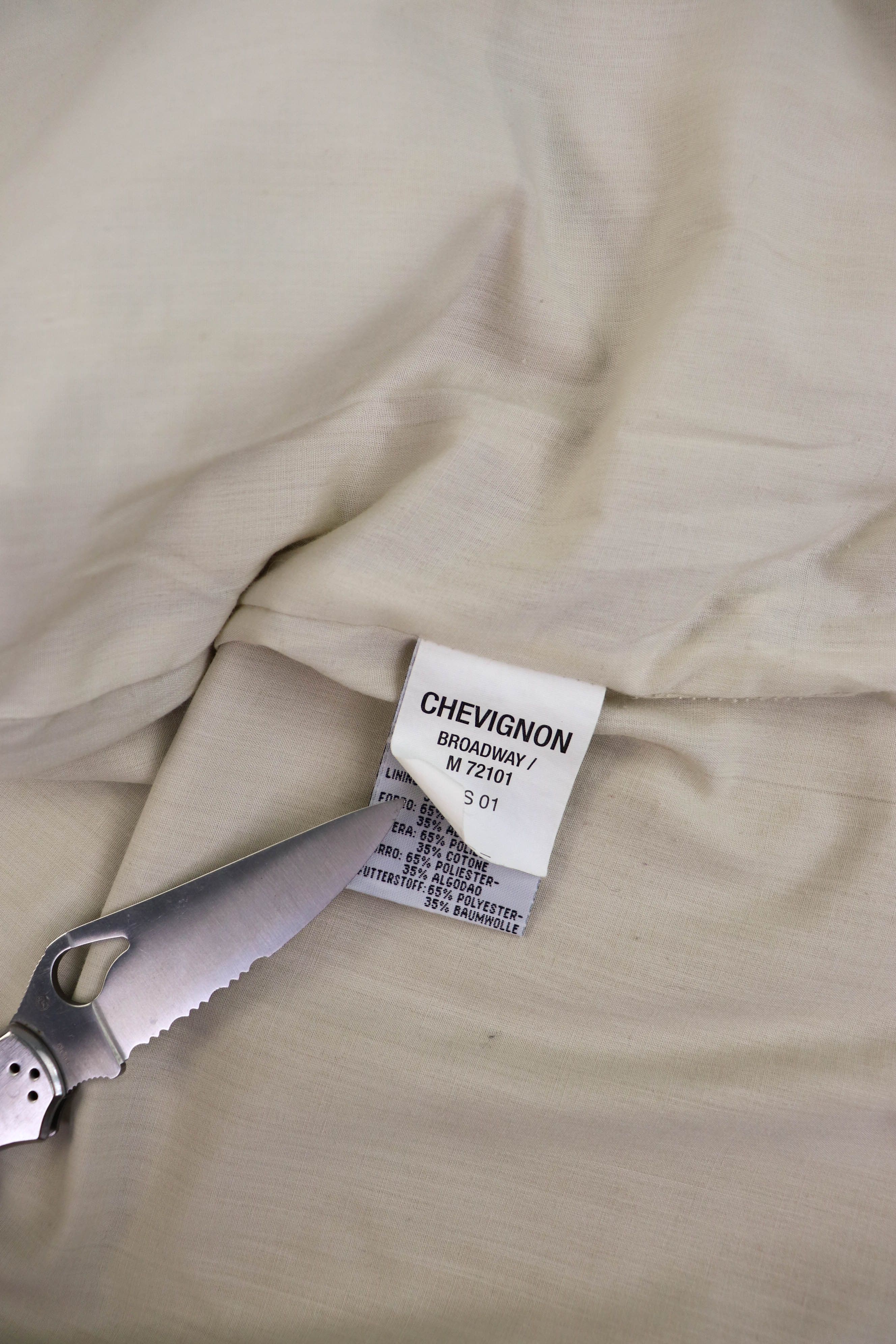 Chevignon CHEVIGNON Vintage Sand Beige Cotton Zip Jacket Size US M / EU 48-50 / 2 - 11 Thumbnail