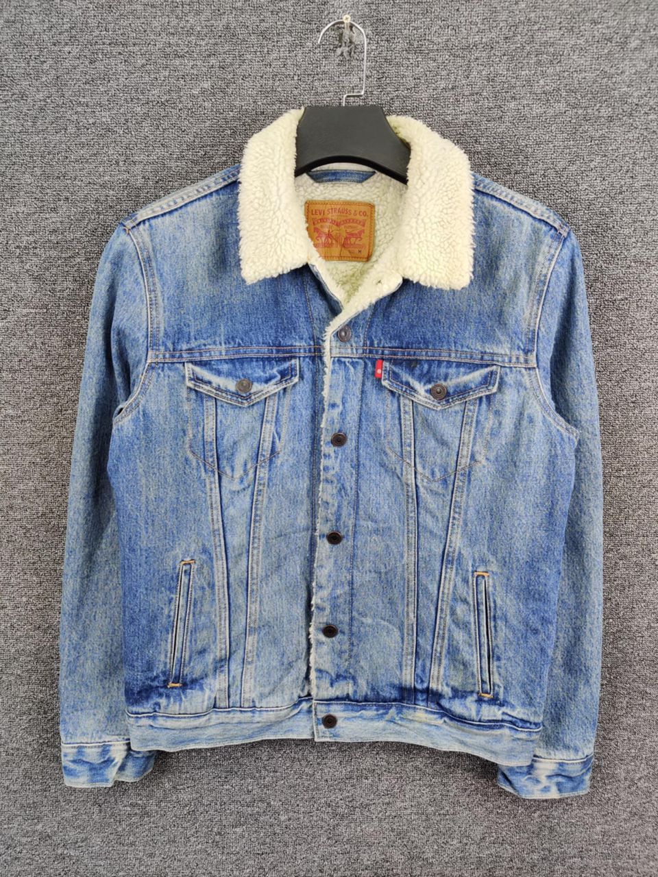 Levi's Vintage Levis Sherpa Denim Trucker Jacket Size US M / EU 48-50 / 2 - 1 Thumbnail