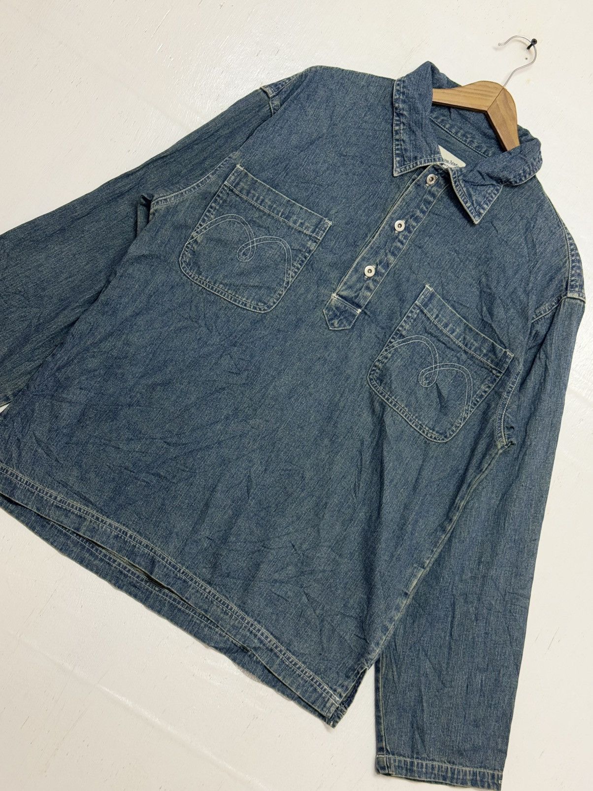 Vintage Vintage Genuine Idot Pullover Denim Size US M / EU 48-50 / 2 - 7 Thumbnail