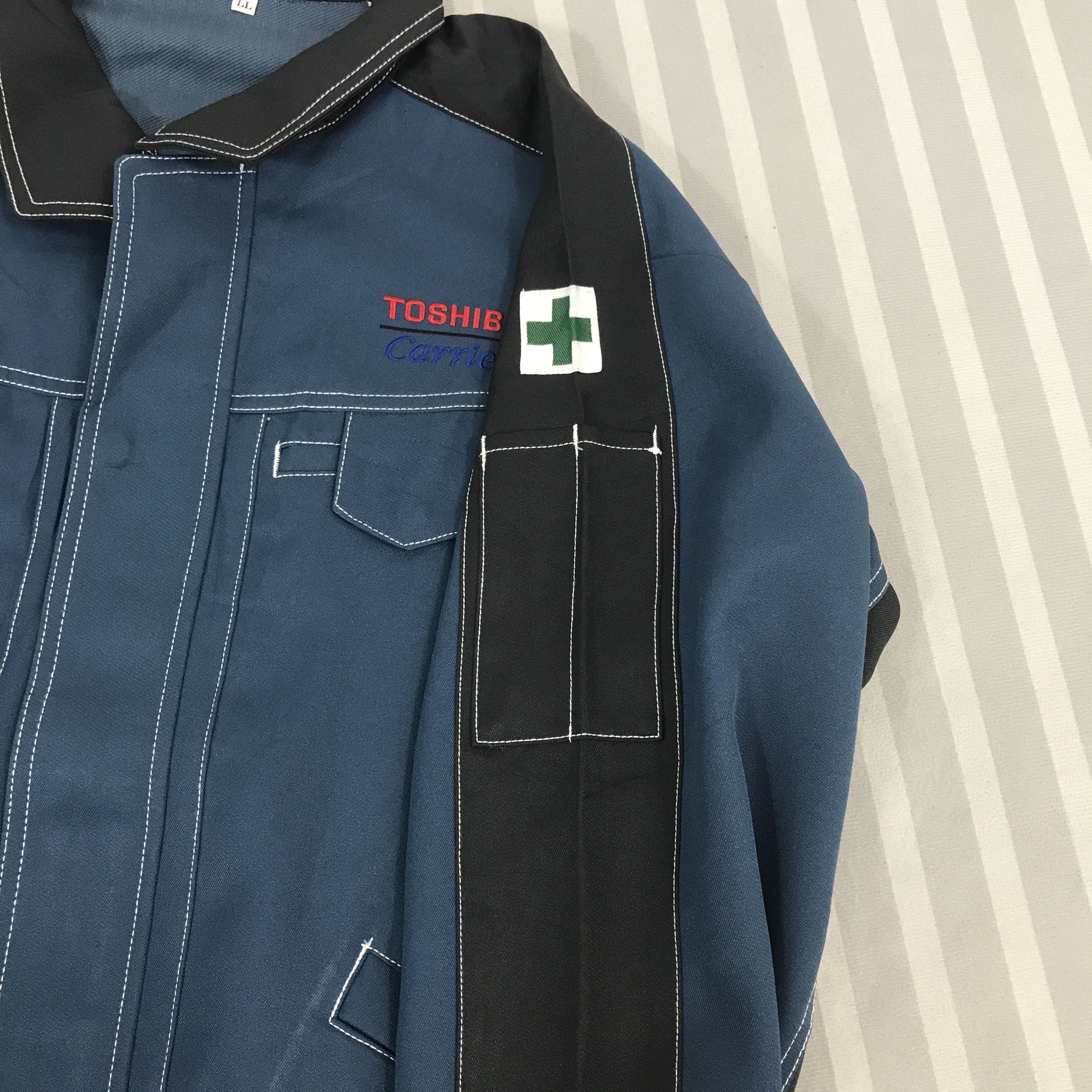 Japanese Brand × Vintage Vintage Toshiba Carrier working uniform japan Jacket Size US L / EU 52-54 / 3 - 12 Thumbnail