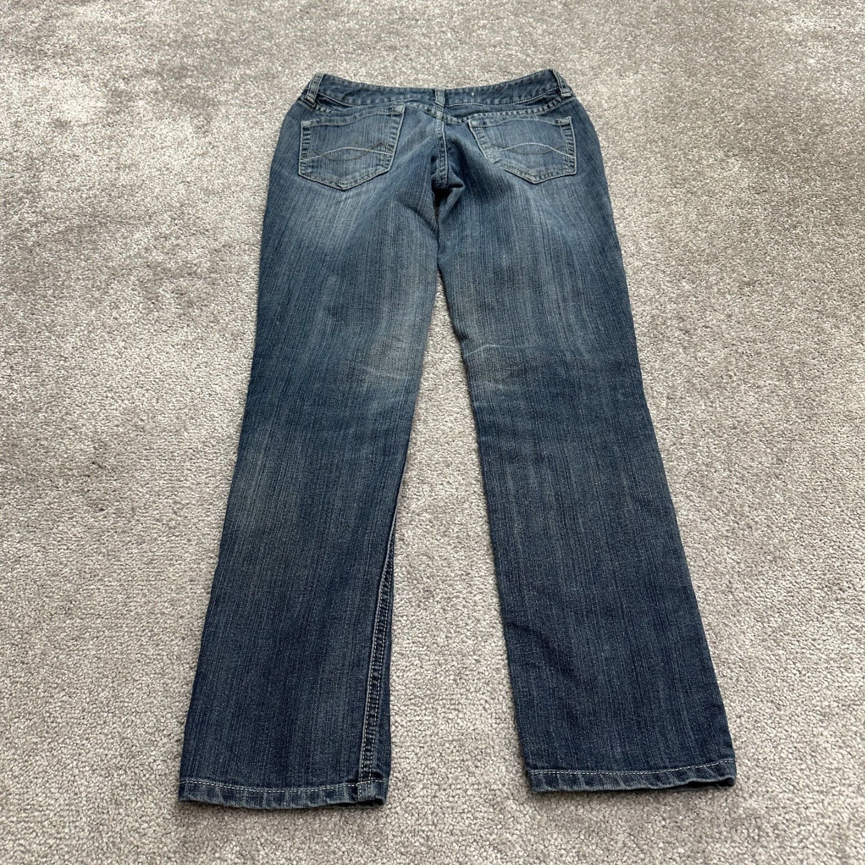 Mossimo Mossimo Skinny Denim Jeans Juniors 5 Low Rise Medium Wash Blue 28.5 Inseam Womens Size 27" / US 4 / IT 40 - 2 Thumbnail