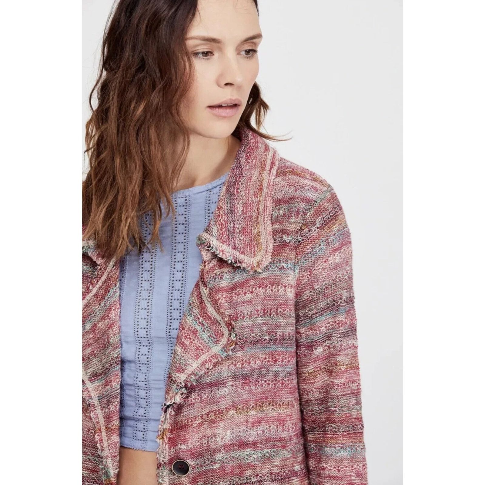 Free People Free People Red Desert Sunrise Duster Cardigan Sweater Small Size S / US 4 / IT 40 - 3 Thumbnail