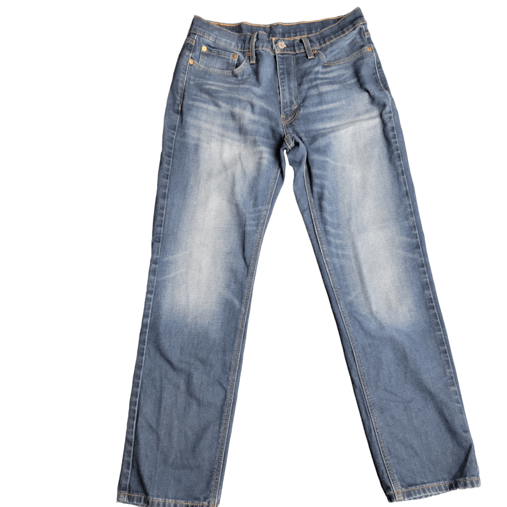 Levi's Levi's 541 Straight Distressed Faded Denim Blue Jeans Size US 32 / EU 48 - 2 Thumbnail
