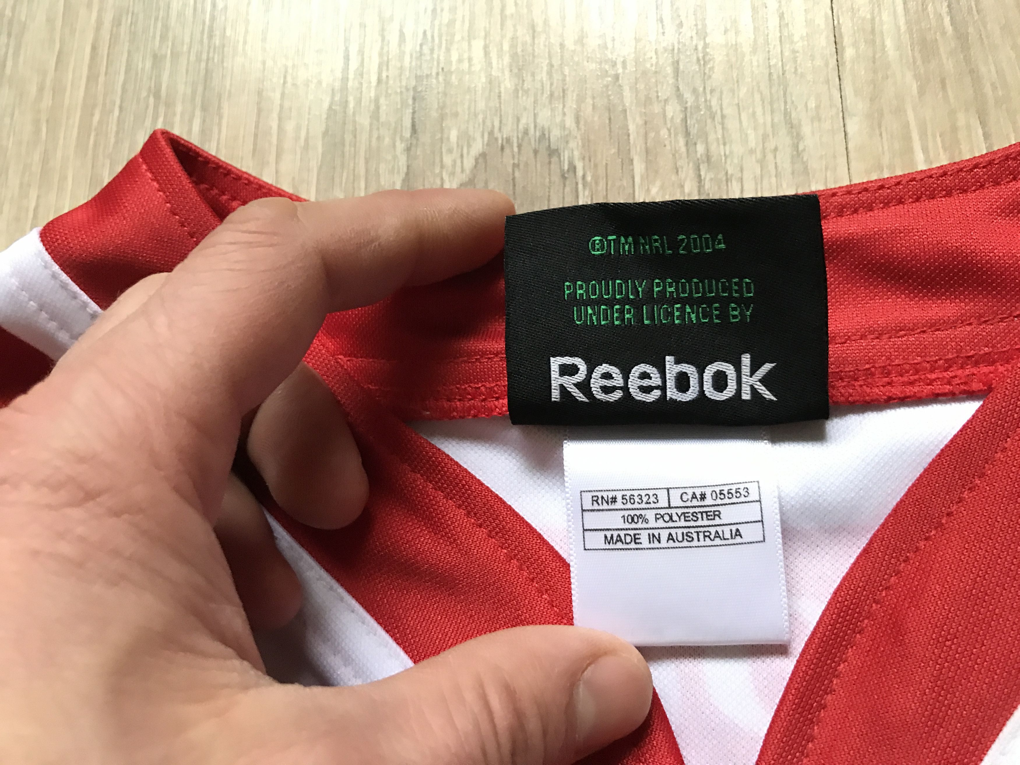 Reebok × Vintage Reebok St.George Illawarra Dragons Home Jersey 2012 NRL Size US XXL / EU 58 / 5 - 9 Thumbnail