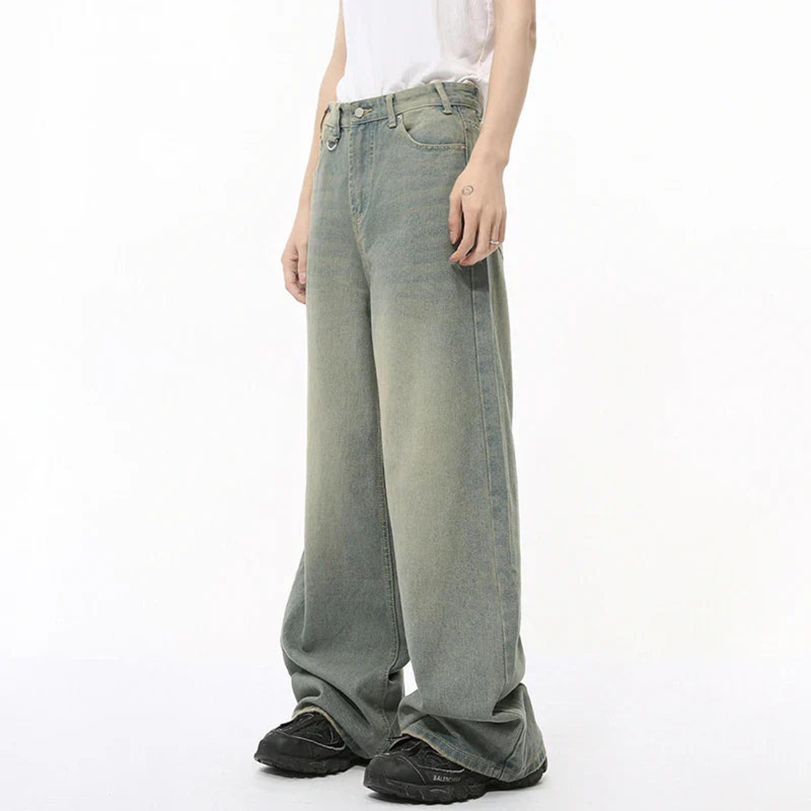 Other Light Wash Wide Denim Jeans Size US 32 / EU 48 - 1 Thumbnail