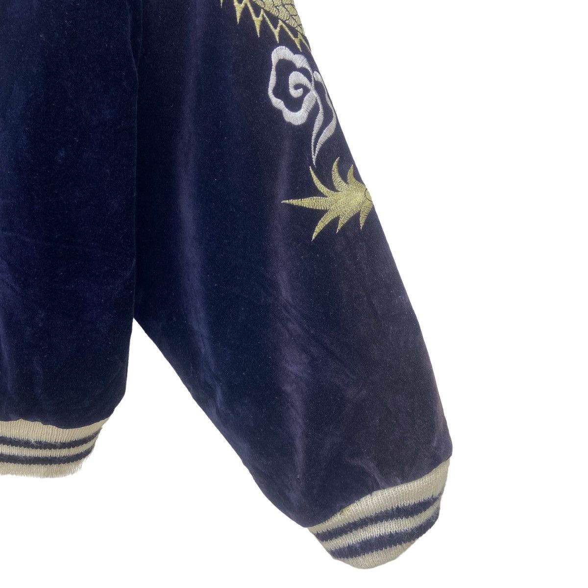Japanese Brand Vintage Houston Navy Velvet Sukajan Souvenir Jacket Size US S / EU 44-46 / 1 - 16 Thumbnail