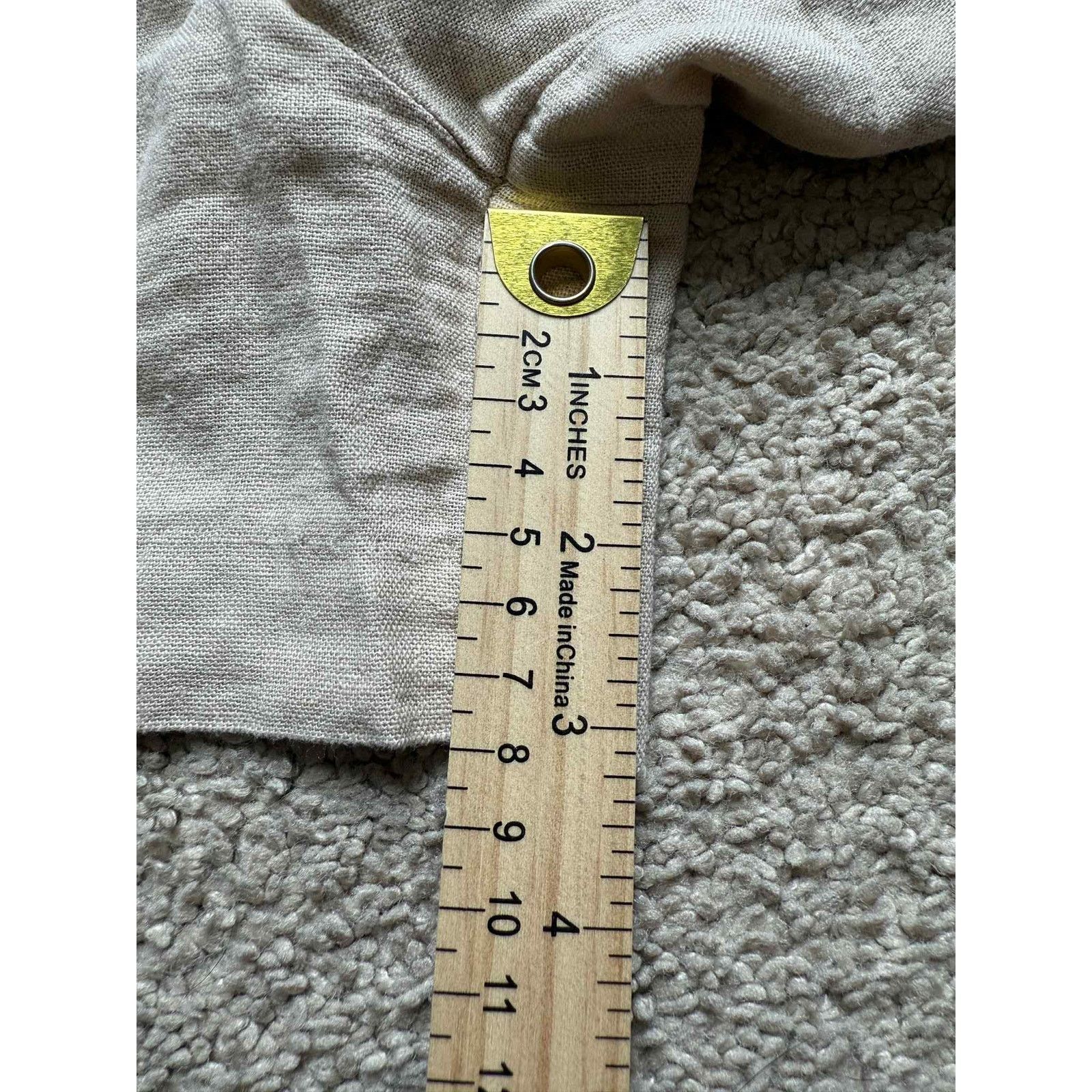 Jason Wu Jason Wu Linen Blend High Waisted Pleated Short Beige 4 Size 27" / US 4 / IT 40 - 8 Thumbnail