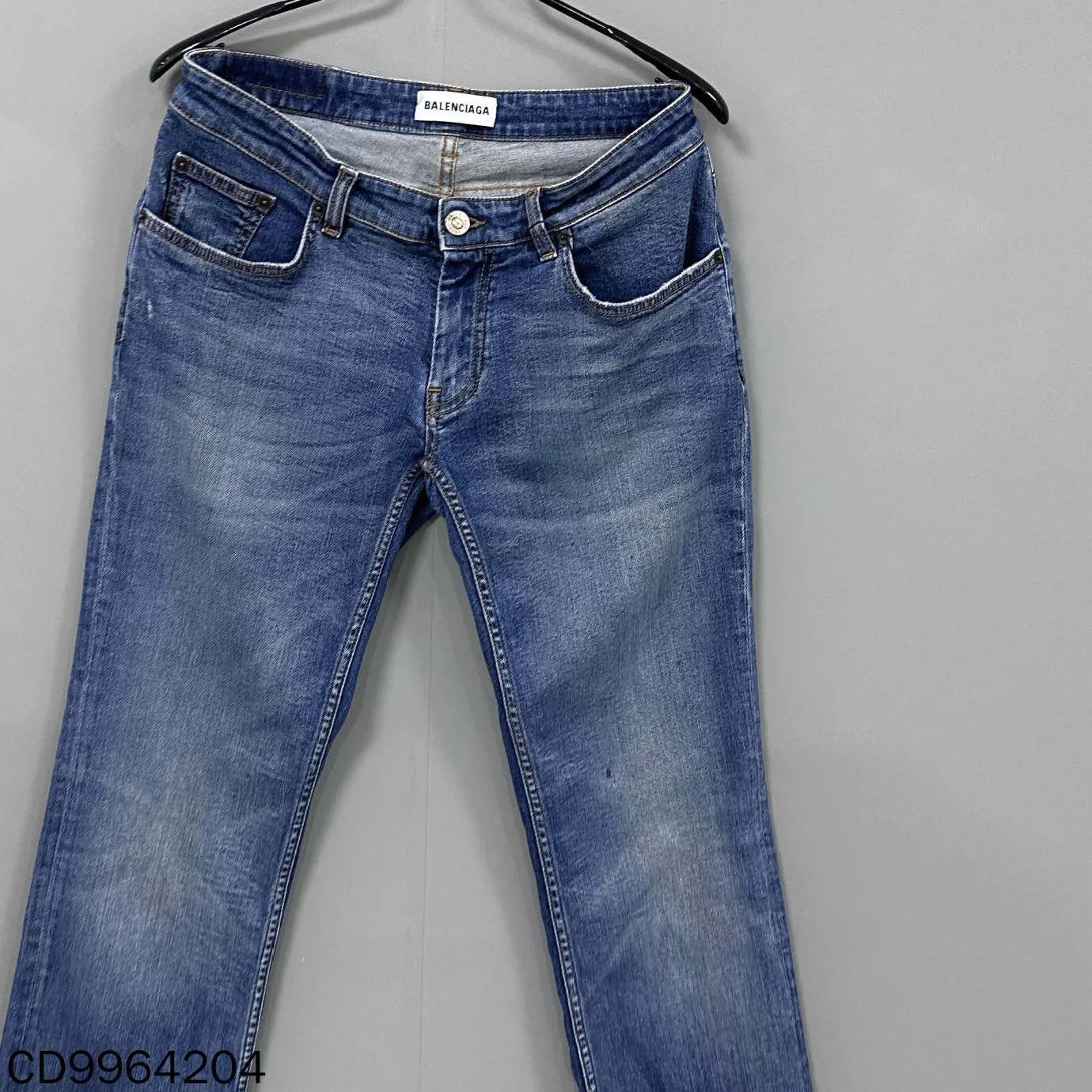 Balenciaga Balenciaga Back Logo Scimitar Flare Jeans Size US 27 - 2 Thumbnail