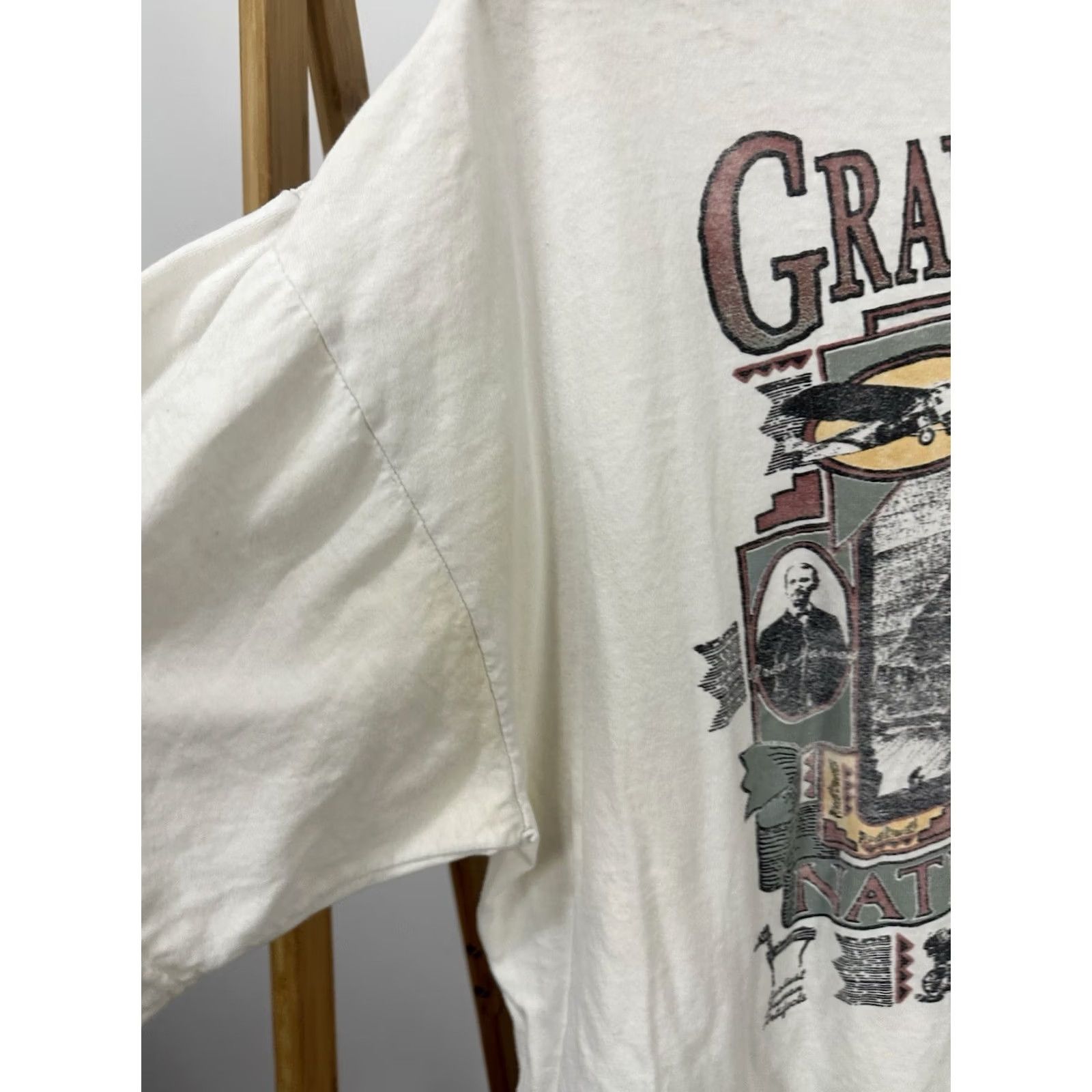 Vintage VTG Grand Canyon Distressed Worn Cotton Boxy T-Shirt XL Size White Men Size US XL / EU 56 / 4 - 7 Thumbnail