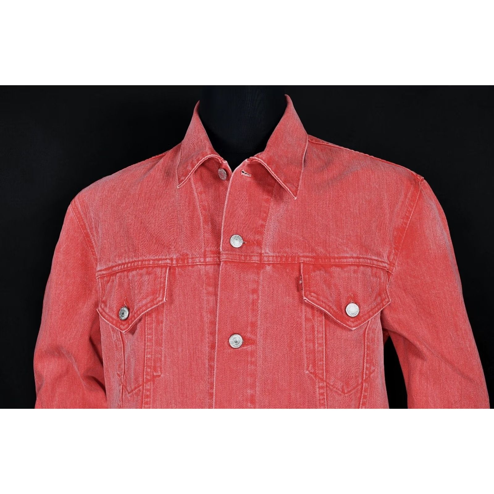 Levi's Levi's Trucker Jacket Denim Cotton 70500 9163 Washed Red XL Men’s Retro Casual Jacket XL Red Mens Leather? Size US XL / EU 56 / 4 - 2 Thumbnail