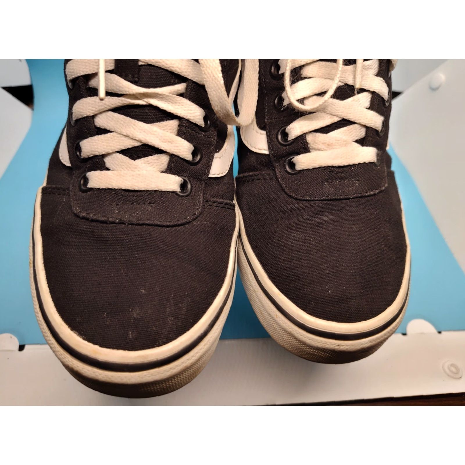 Vans VANS Sk8 Hi Top Sneakers Black White Suede Canvas Athletic Women’s Size 8 Size M / US 6-8 / IT 42-44 - 3 Thumbnail