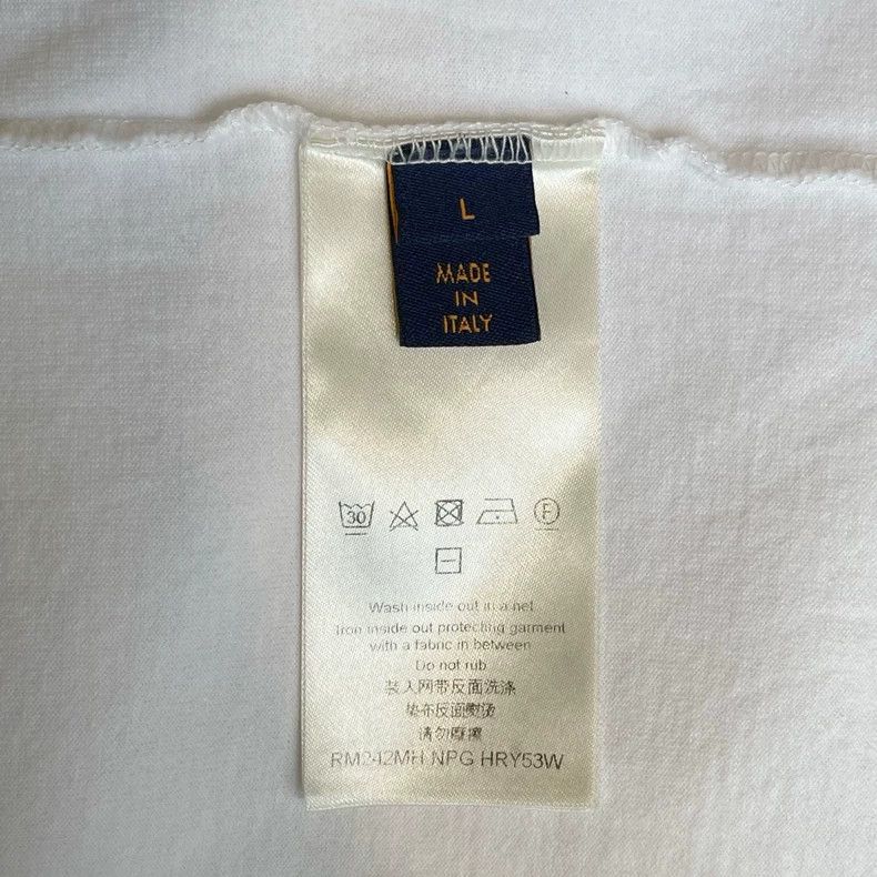 Louis Vuitton louis vuitton Logo embroidered white short sleeve Size US L / EU 52-54 / 3 - 6 Thumbnail
