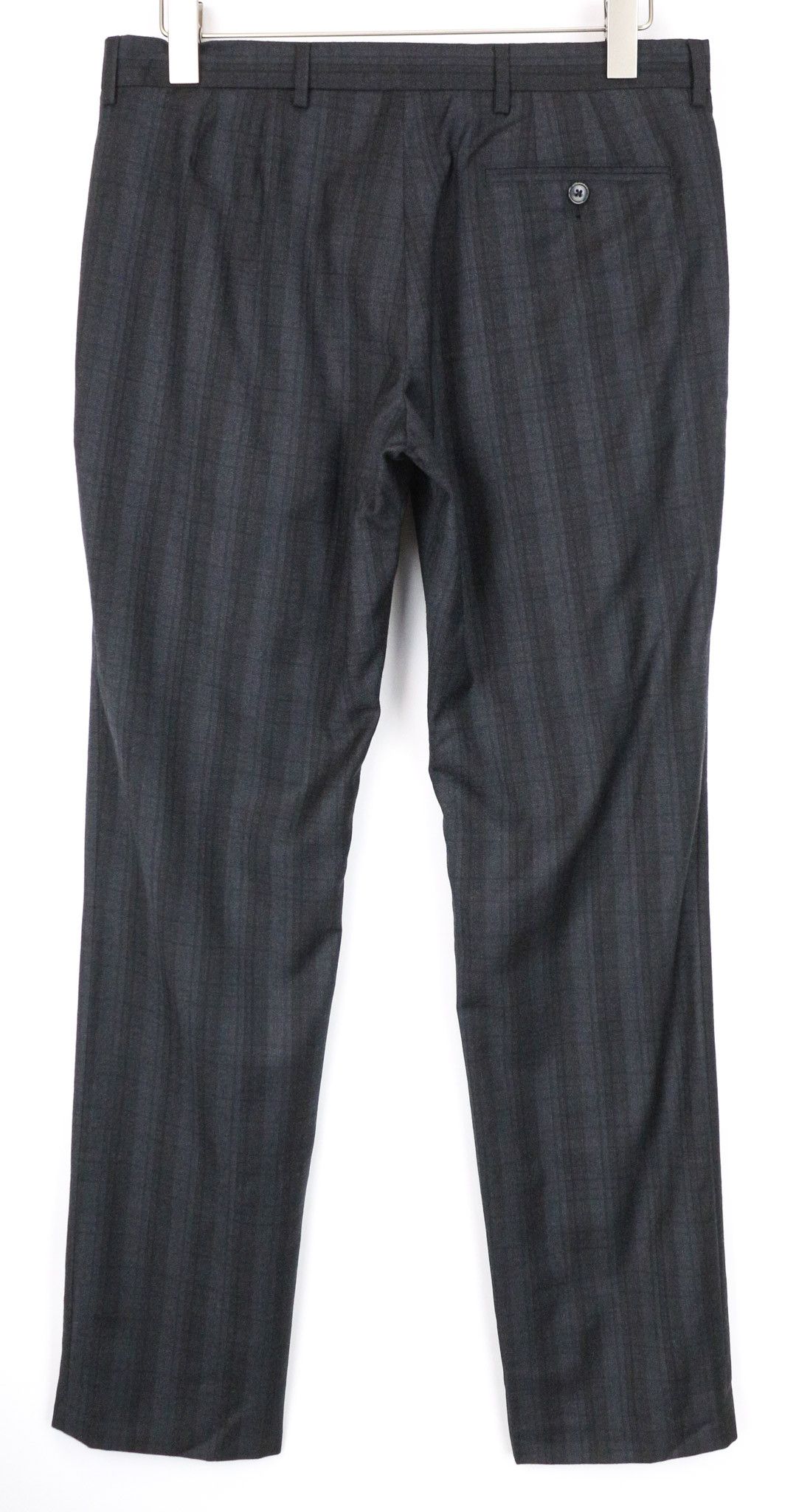 John Richmond 48 Dark Grey Wool Patterned Trousers 74269 Size US 32 / EU 48 - 2 Thumbnail