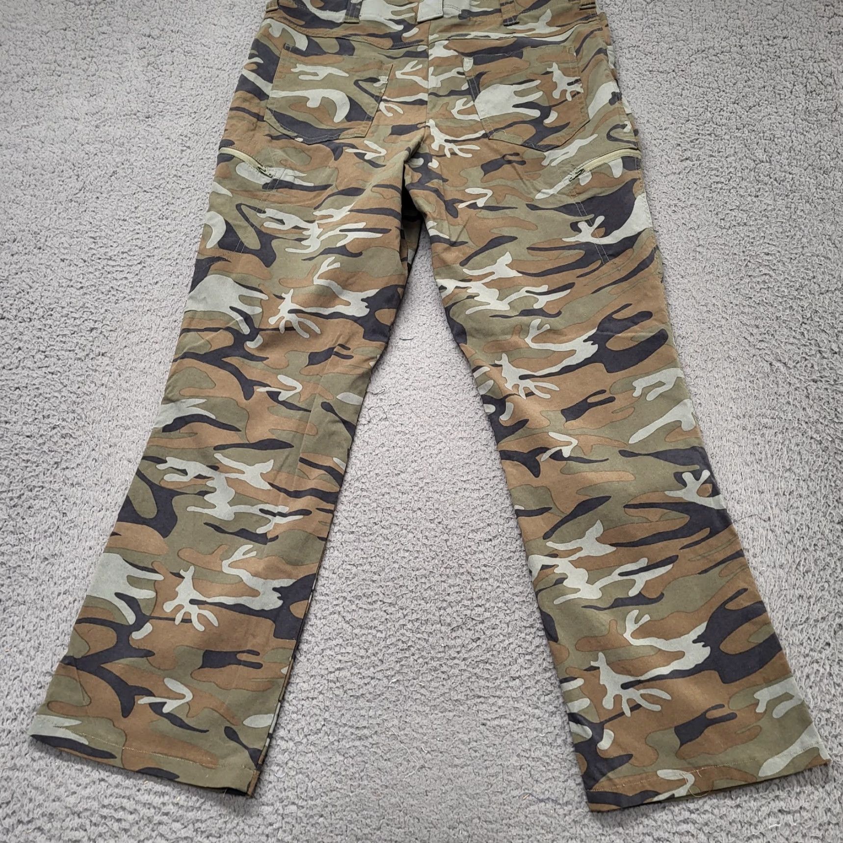 Wrangler Wrangler Outdoor Series Pants Mens 34x29.5 Brown Camo Stretch Lightweight Outdoor Cargo Pants Mens Reg/Regular Size US 34 / EU 50 - 4 Thumbnail