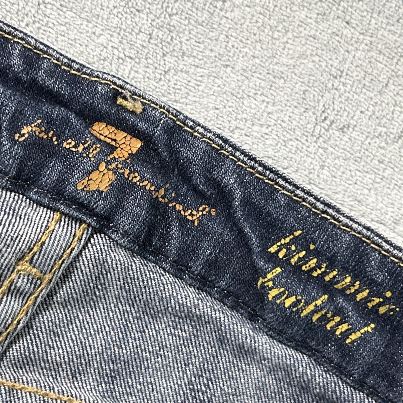 7 For All Mankind 7 ForAll Mankind Beyond Baggy Dojo Jeans 25 28x32 Flare Wide Size 28" / US 6 / IT 42 - 4 Thumbnail