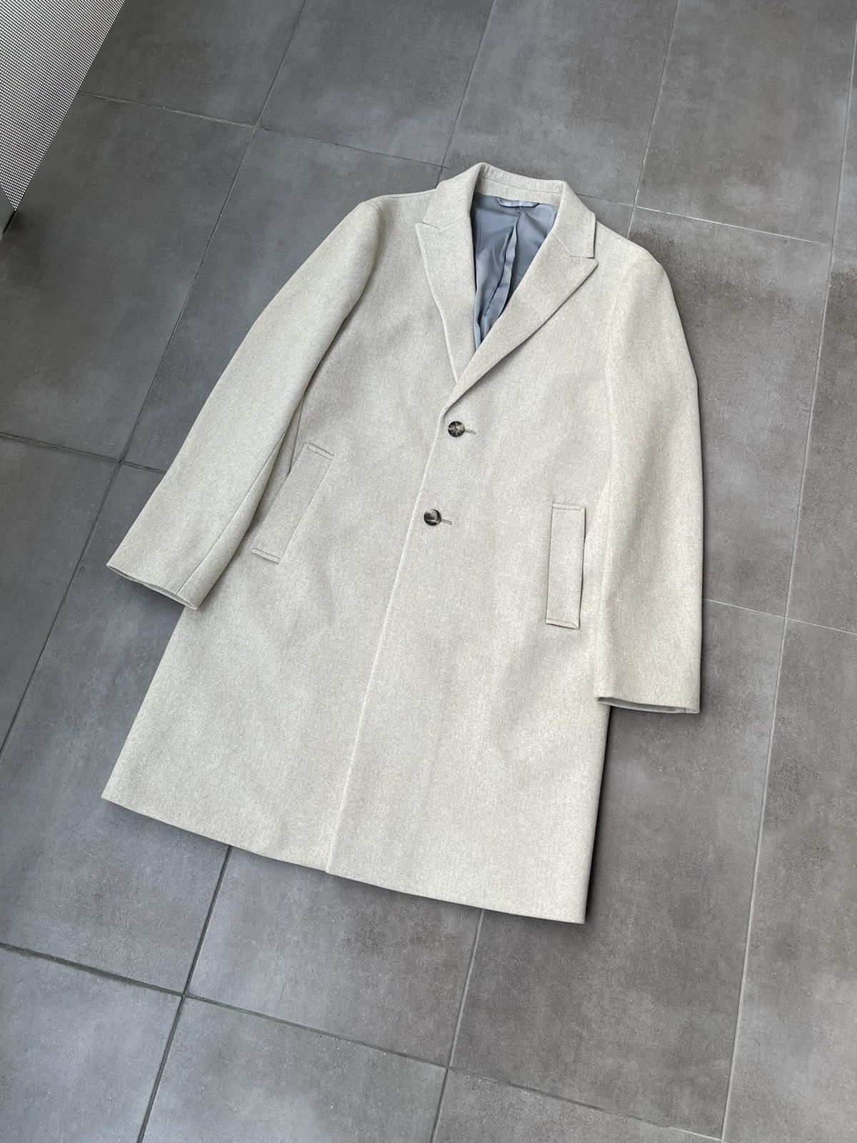 Other !DS! AW23 Isaac Dewhirst Beige Wool Coat Size US M / EU 48-50 / 2 - 8 Thumbnail
