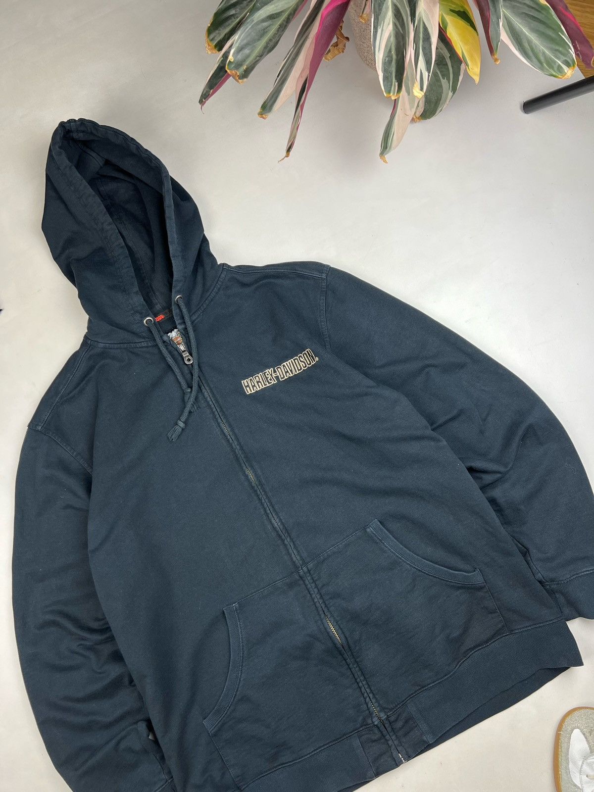 Harley Davidson Harley Davidson big print zip hoodie vintage Size US L / EU 52-54 / 3 - 5 Thumbnail