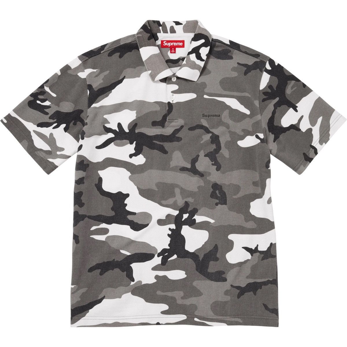 Supreme Supreme Washed Camo Polo Shirt SS25 Men's Size XL Snow Camo Size US XL / EU 56 / 4 - 1 Thumbnail