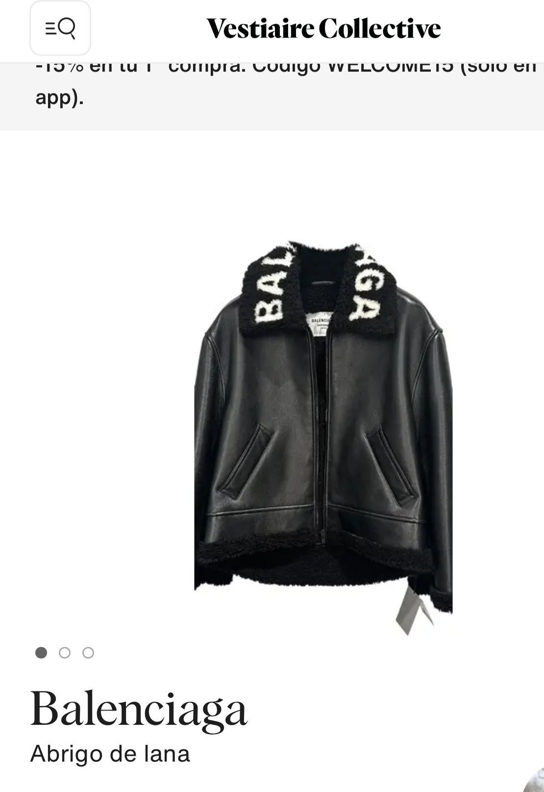 Balenciaga Balenciaga Black Logo Shearling Jacket Size US M / EU 48-50 / 2 - 1 Thumbnail