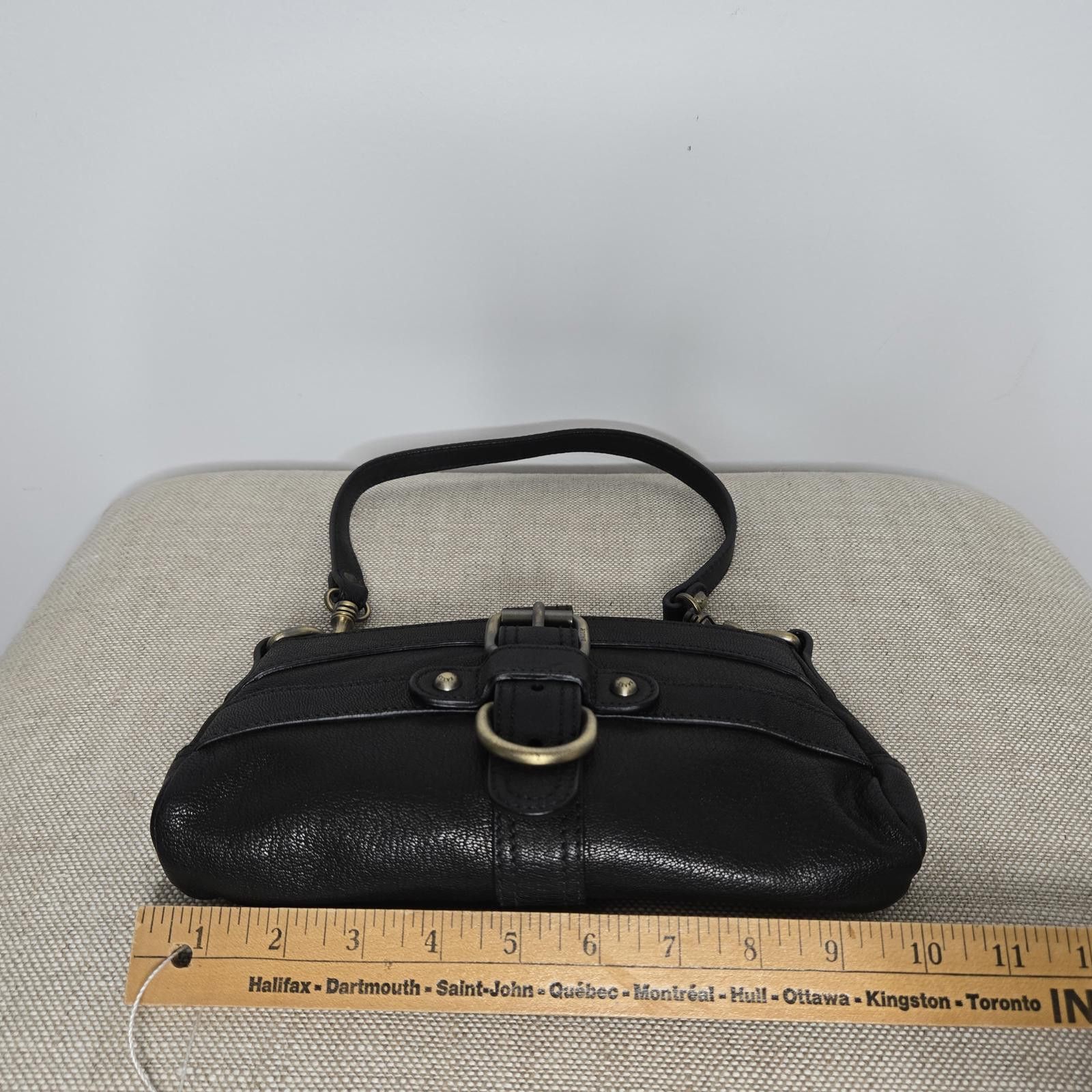 Bally Vintage Bally Purse Black Leather Shoulder Bag Size ONE SIZE - 6 Thumbnail
