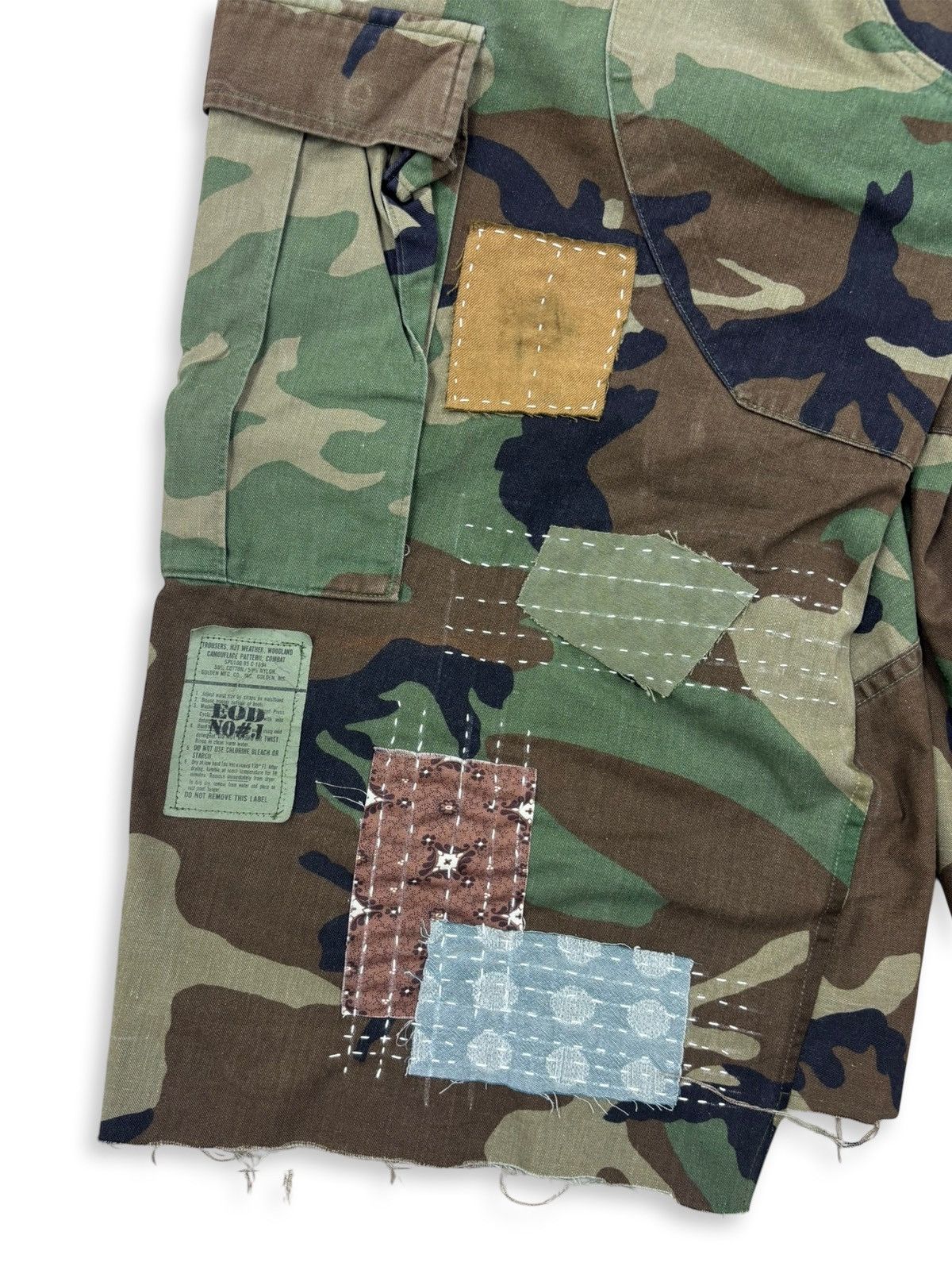Vintage BDU Distressed Boro Sashiko Bermuda _ l Size US 32 / EU 48 - 7 Thumbnail