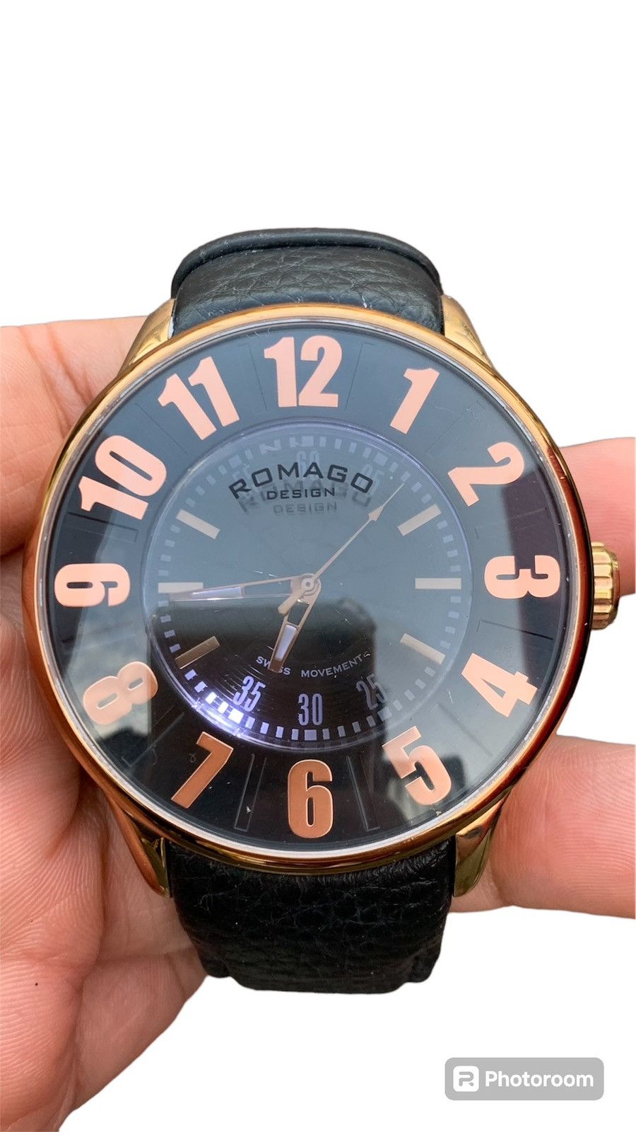 Vintage SWISS MADE ROULETTE ROMAGO Leather Round Party Style Size ONE SIZE - 1 Thumbnail