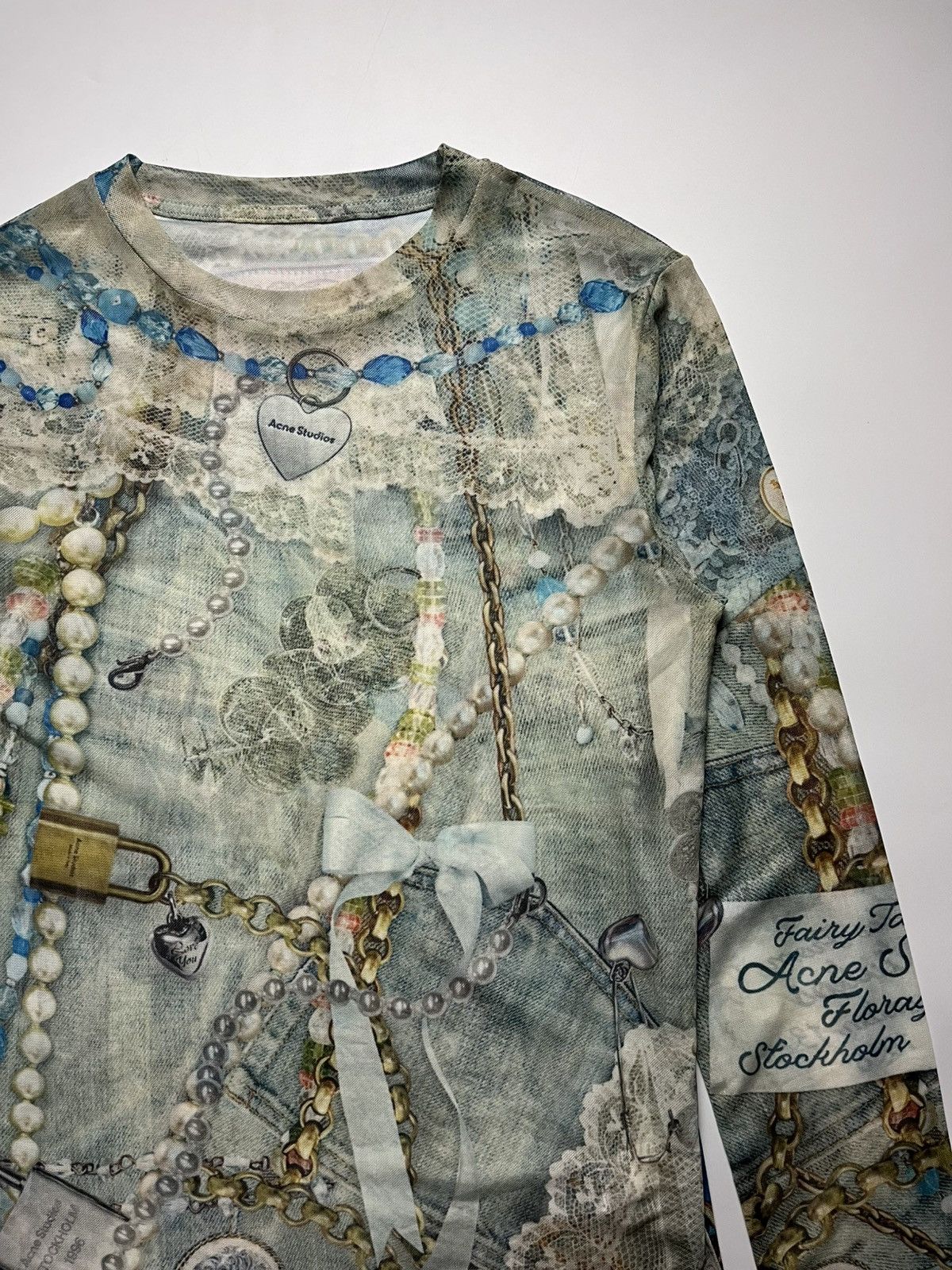 Acne Studios Acne Studio Elway Printed Mesh Top Size M / US 6-8 / IT 42-44 - 3 Thumbnail