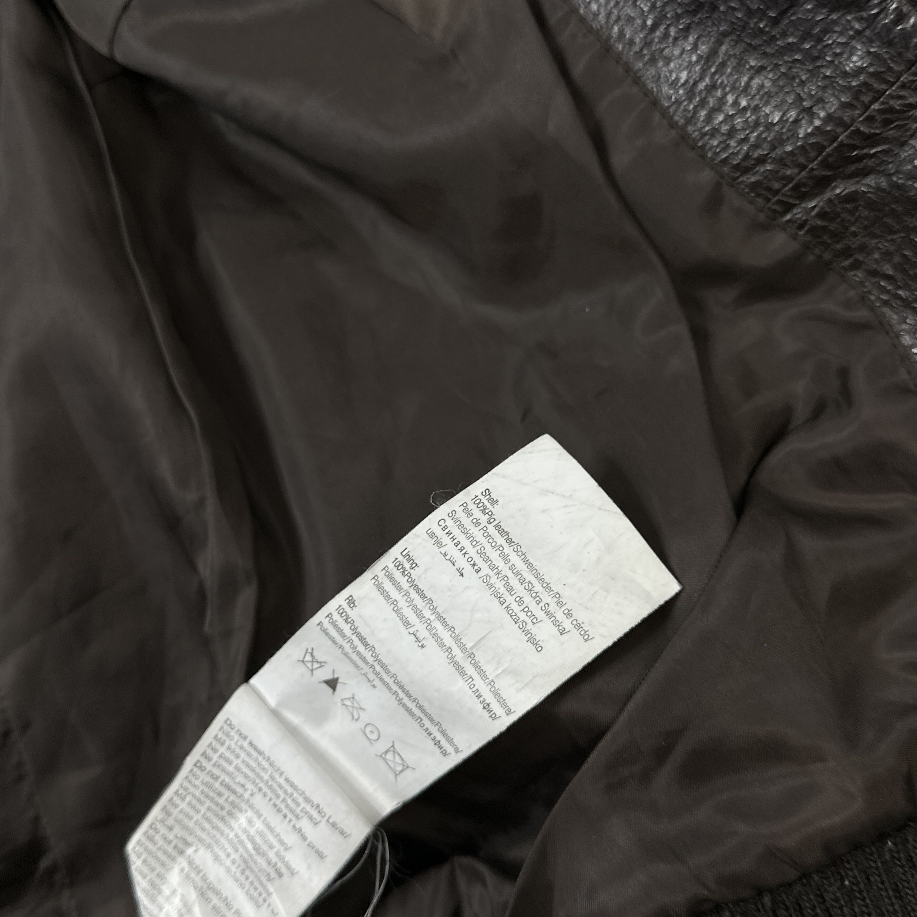 Vintage Vintage Biker Choclate Brown Leather Jacket Size US S / EU 44-46 / 1 - 4 Thumbnail