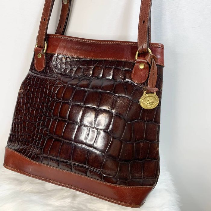 Vintage 90's Giani Bernini brown leather small convertible purse