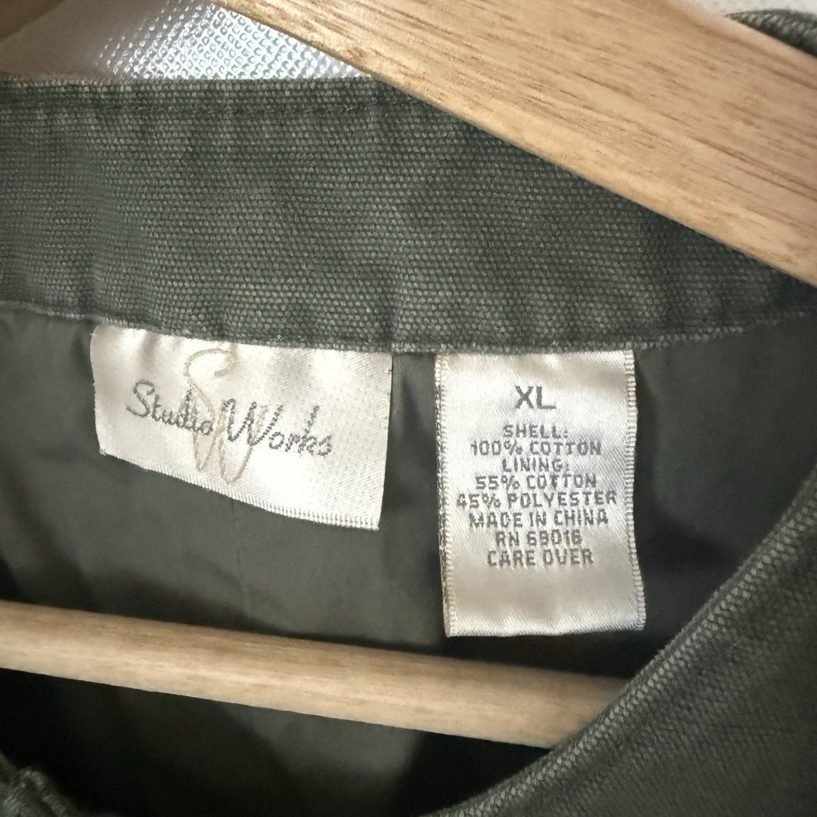 Other Studio Works Canvas Cropped 3/4 Sleeve Casual Career Jacket Size S / US 4 / IT 40 - 3 Thumbnail