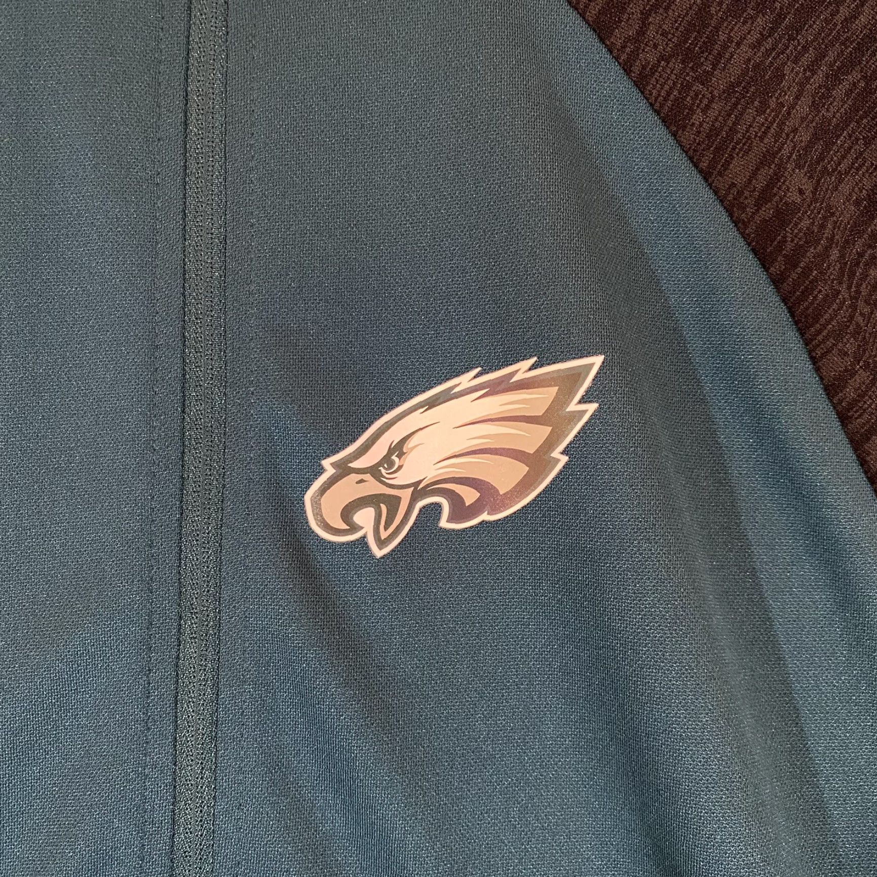 NFL Majestic Philadelphia Eagles Pullover Mens Large Green NFL Cool Base 1/2 Zip Size US L / EU 52-54 / 3 - 3 Thumbnail