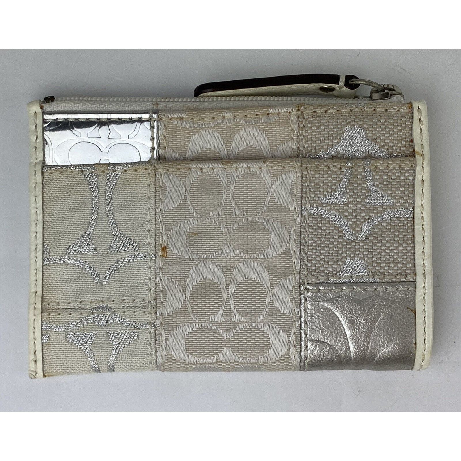 Coach Coach Patchwork Canvas Small Zip Coin Purse Pouch Keychain Size ONE SIZE - 7 Thumbnail