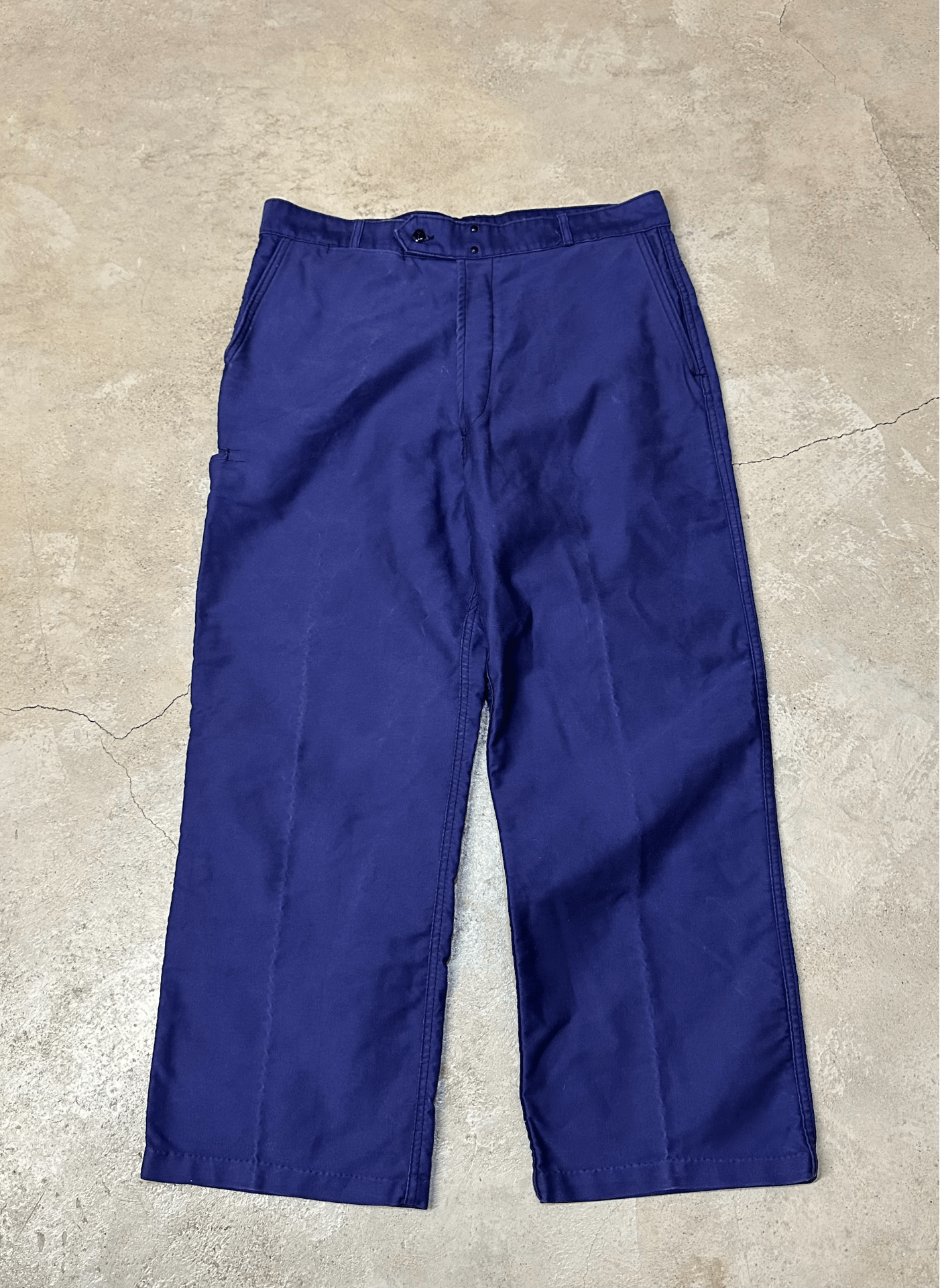 Vintage Vintage Adolphe Lafont 50-60s Mole Skin Wide-Leg Pants Size US 31 - 1 Thumbnail