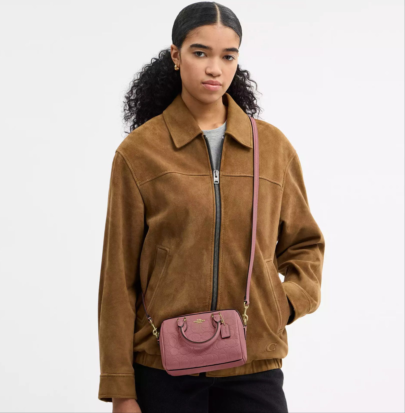 Coach Mini Rowan Crossbody Bag In Signature Leather CCF28 Size ONE SIZE - 8 Thumbnail