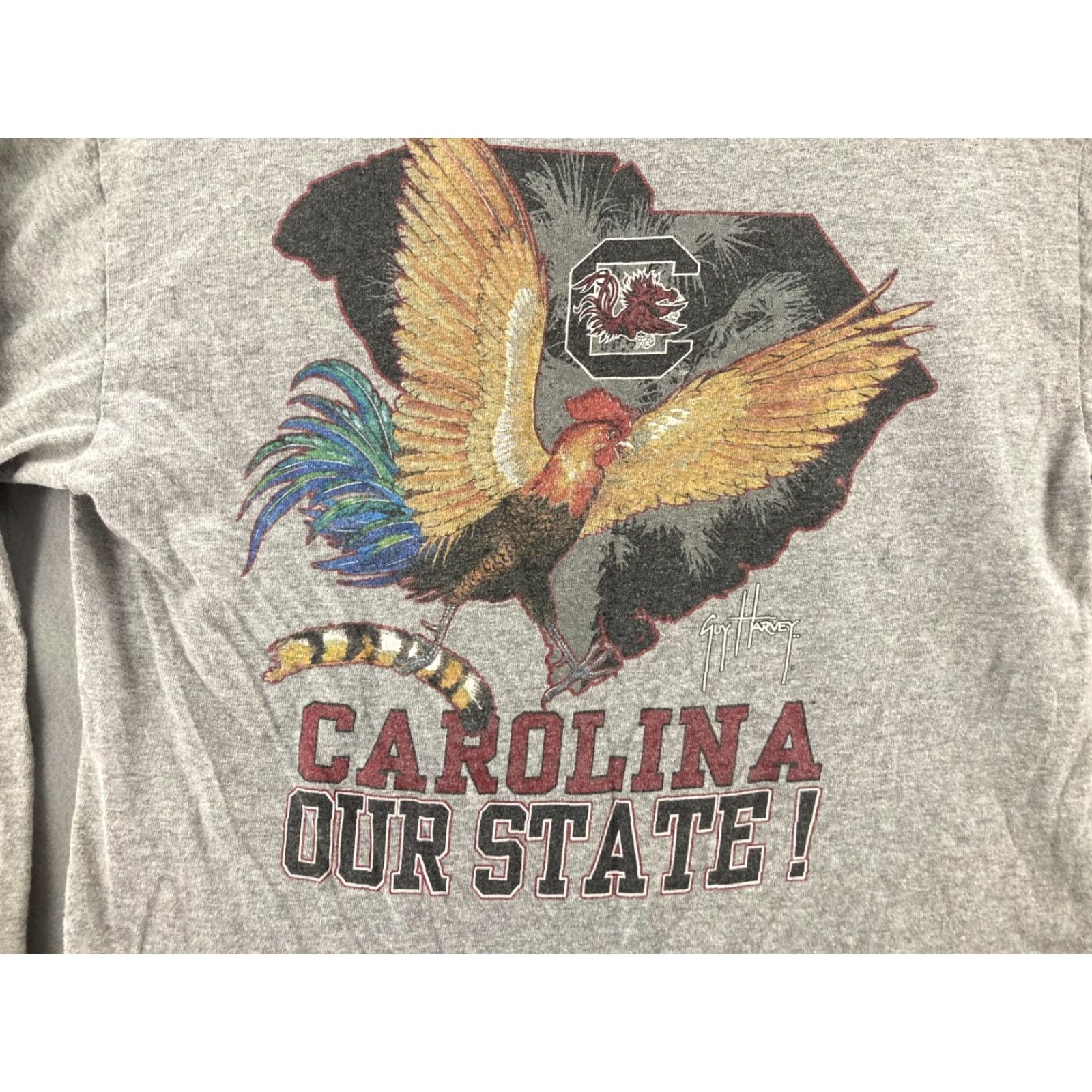 Guy Harvey South Carolina Gamecocks Shirt Mens Medium Gray Guy Harvey Cotton Size US M / EU 48-50 / 2 - 7 Thumbnail