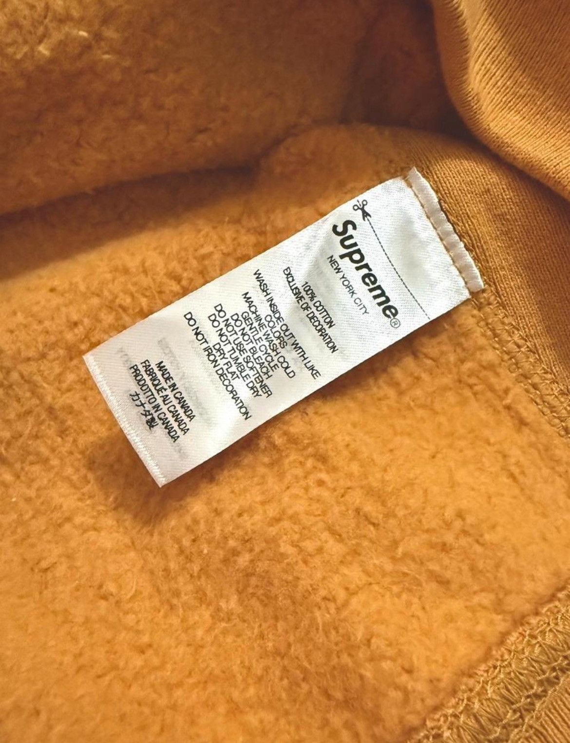 Supreme Supreme Arabic Logo Hoodie – Rare FW21 Mustard Colorway Size US M / EU 48-50 / 2 - 8 Thumbnail