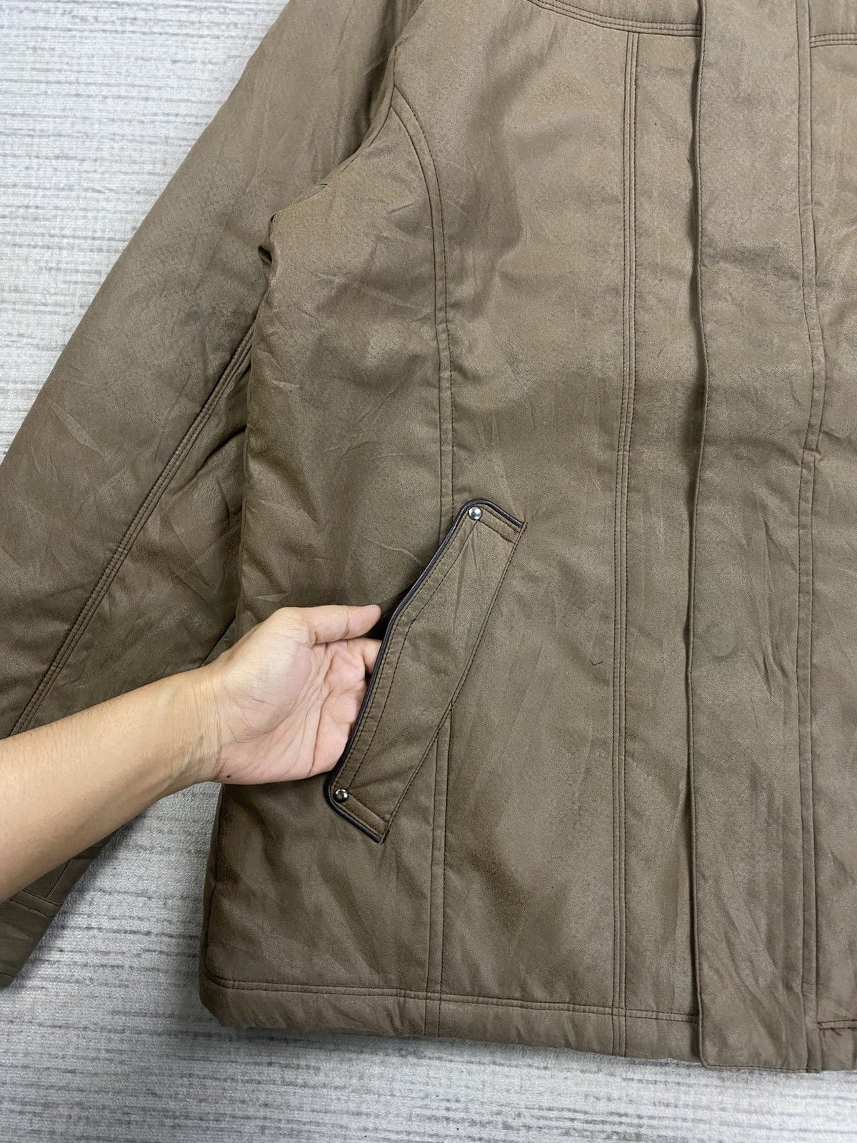 ALAIN DELON × Japanese Brand Vintage Alain Delon Synthetic Leather Jacket Size US M / EU 48-50 / 2 - 8 Thumbnail