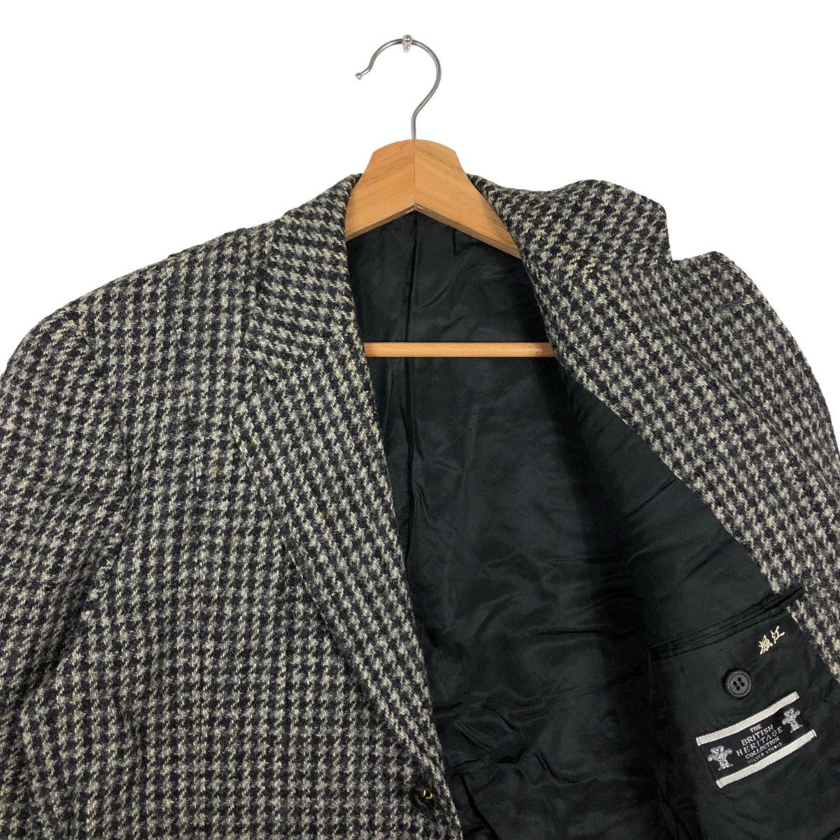 Harris Tweed 🔥80’s Vintage Harris Tweed Wool Jacket Herringbone Design Size M / US 6-8 / IT 42-44 - 10 Thumbnail