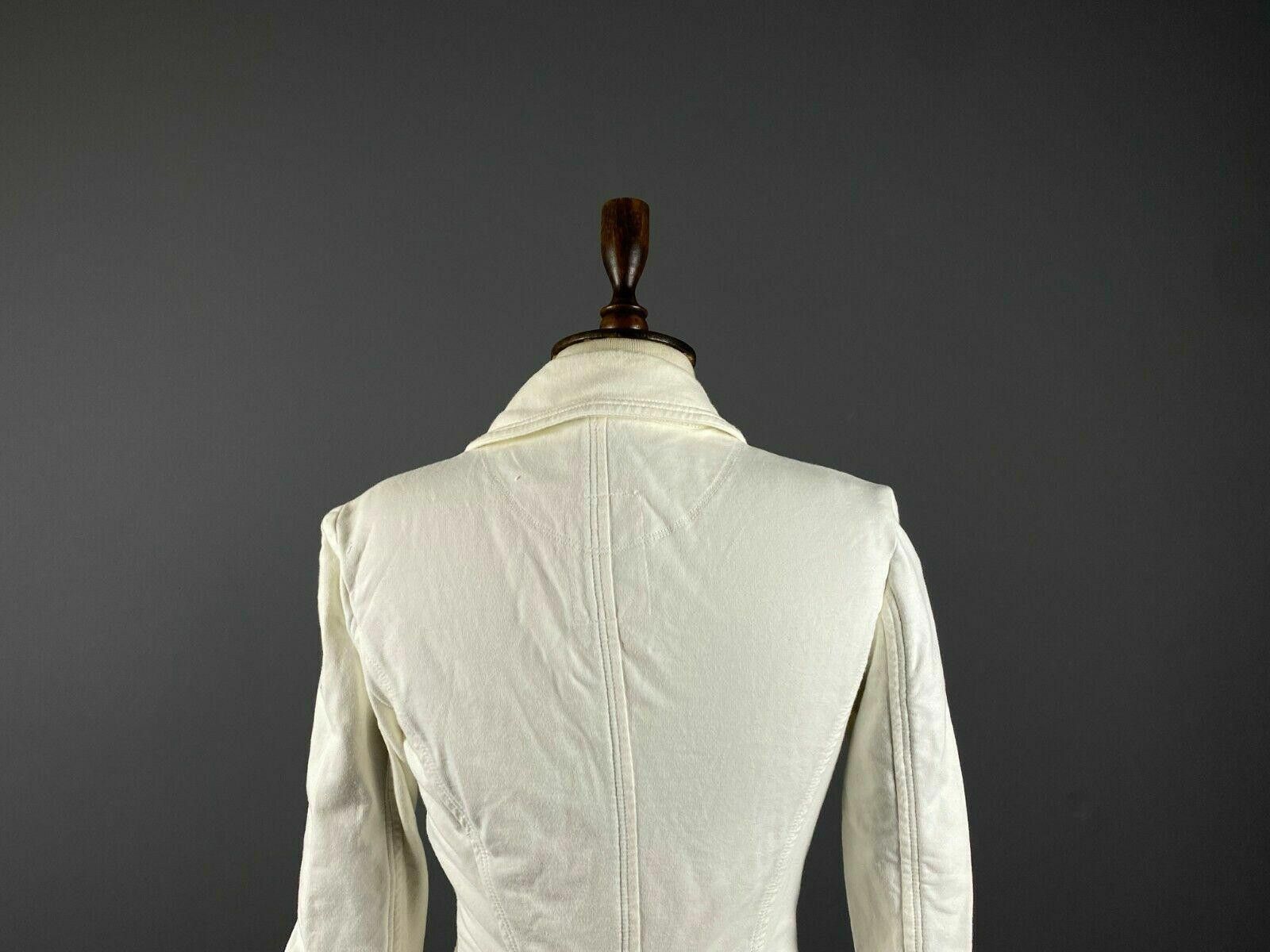 Designer Ladies Weekend Max Mara White Blazer Jacket Size S Size S / US 4 / IT 40 - 6 Thumbnail