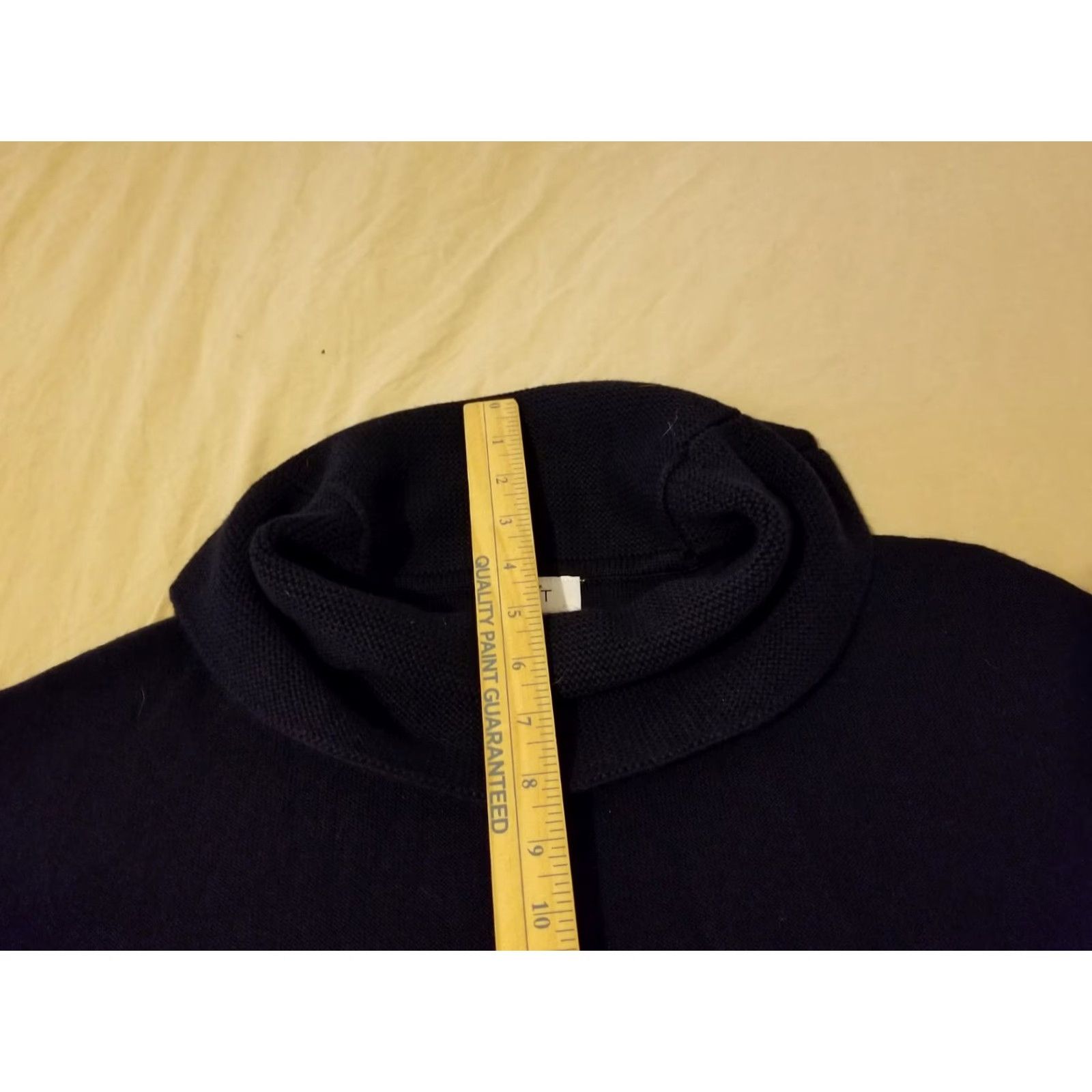 Vintage Womens Ann Taylor Wool Dress M Medium Cotton Black A-Line Knee Length Womens Size M / US 6-8 / IT 42-44 - 5 Thumbnail