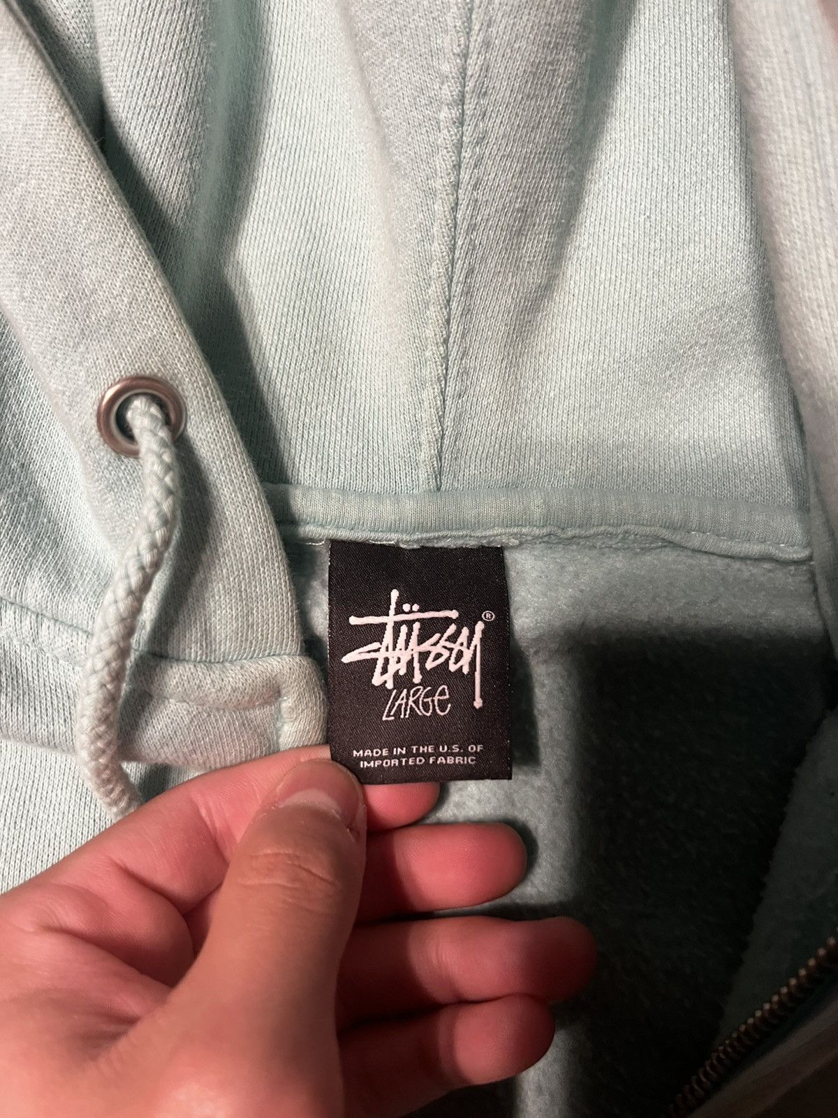 Stussy Stussy mint green sweater Size US L / EU 52-54 / 3 - 4 Thumbnail