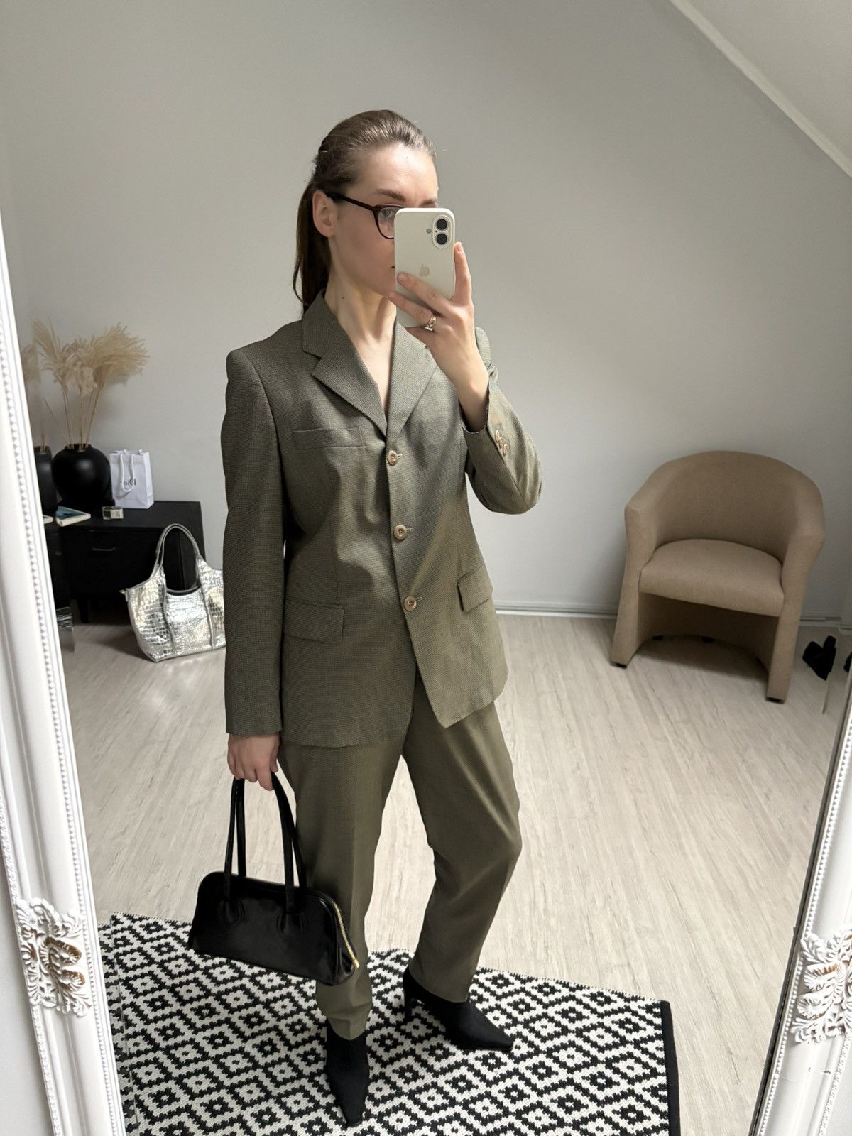 Max Mara Max Mara Suit Set Blazer And Pants Virgin Wool Size IT 42 Size M / US 6-8 / IT 42-44 - 2 Thumbnail