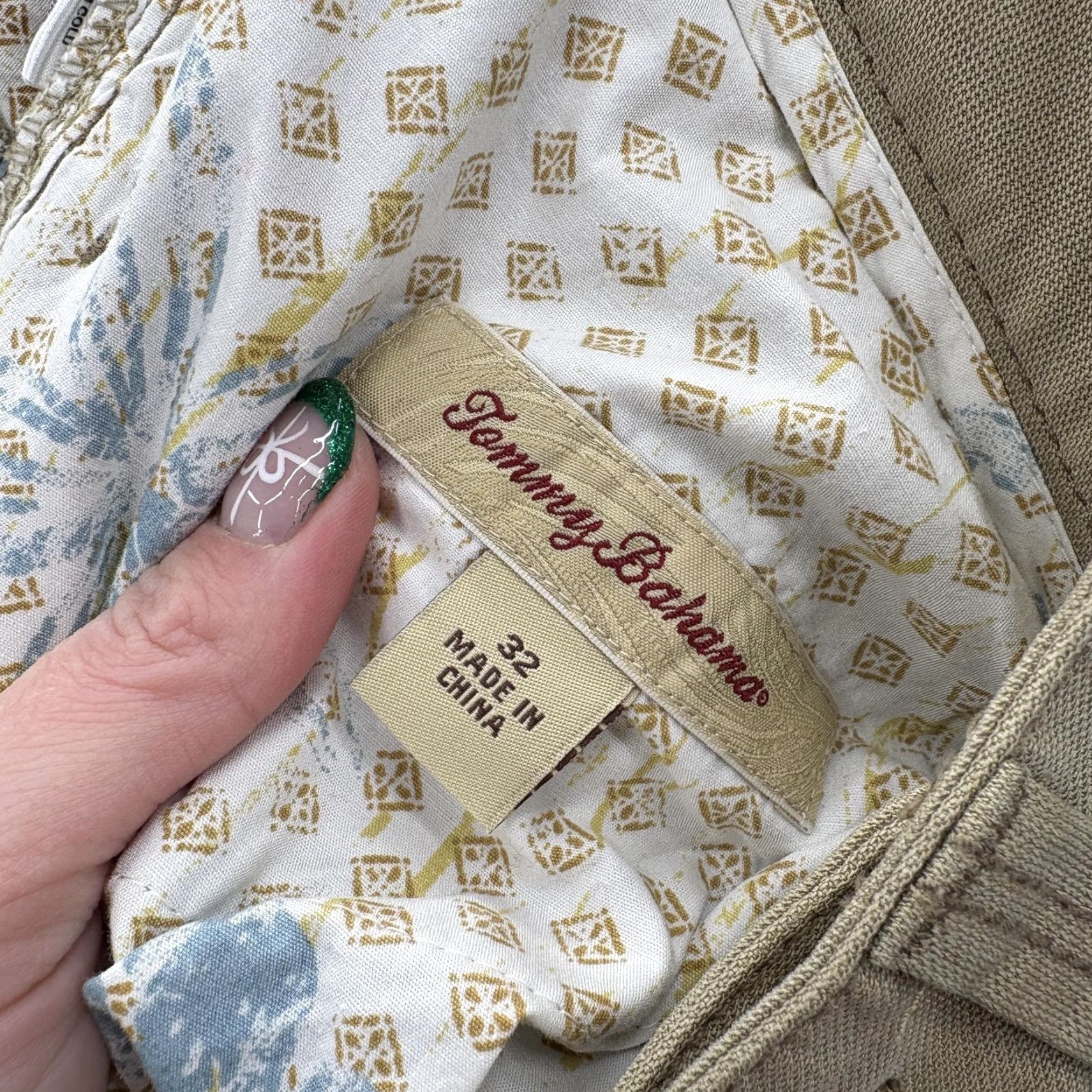 Tommy Bahama Tommy Bahama Pants Mens 32x32 Khaki Tan Tencel Lyocell Cotton 5 Pocket Casual Beig e (adjusted?) Size US 32 / EU 48 - 5 Thumbnail