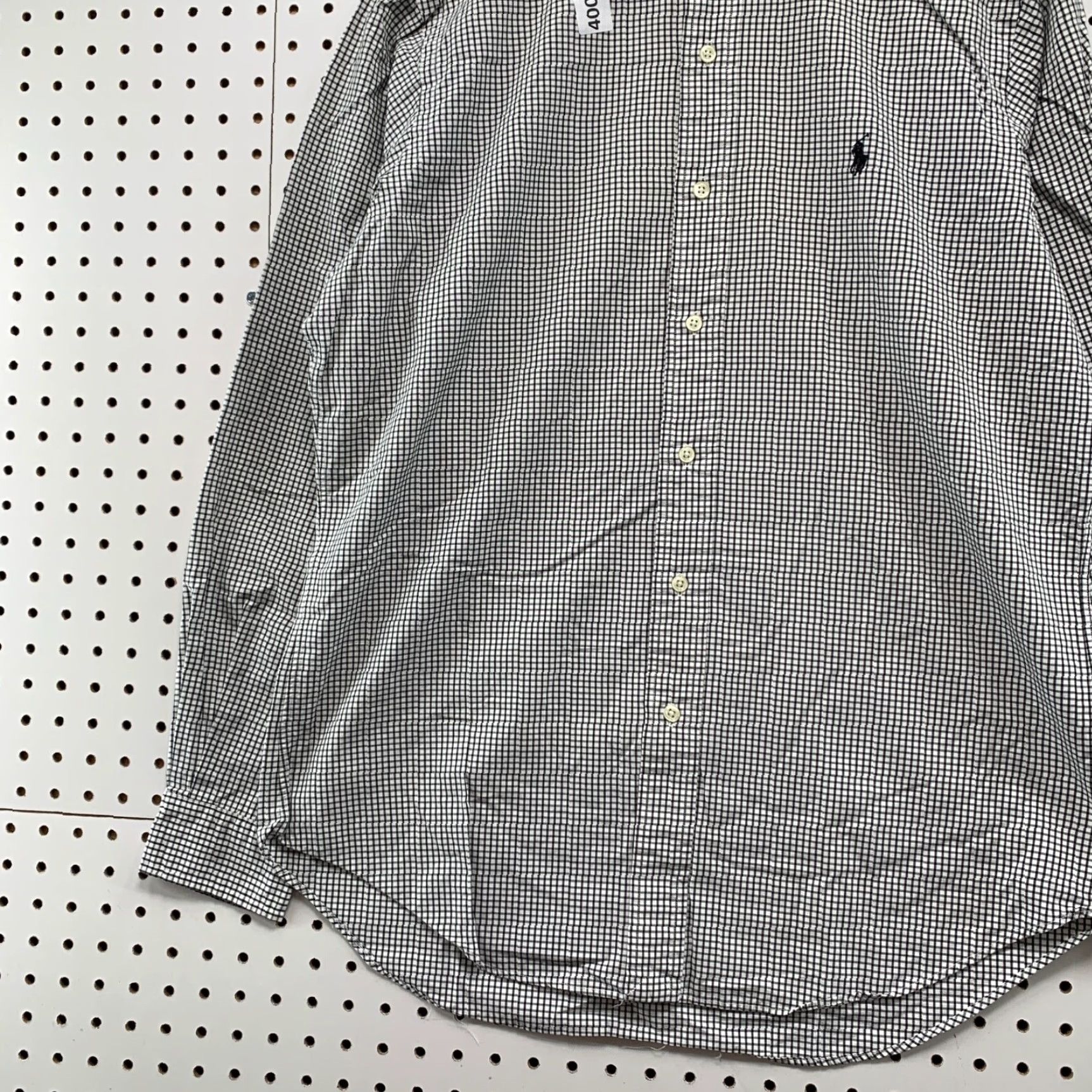 Polo Ralph Lauren VINTAGE Polo Ralph Lauren Button Down Shirt Mens Large Gray Check Long Sleeve Collared 90s Size US L / EU 52-54 / 3 - 7 Thumbnail