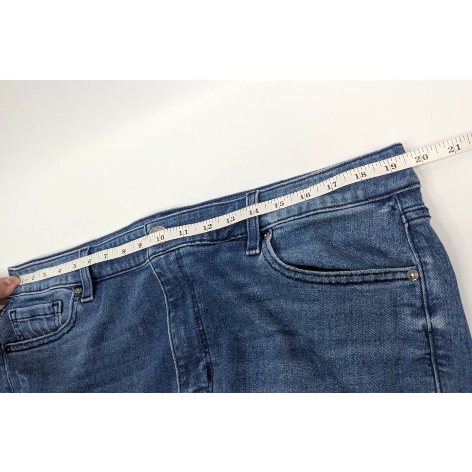 Vintage Lane Bryant Jeans Signature Fit Mid-Rise Skinny Size 18 Blue Cotton Blend Denim 5-Pocket Design City Womens Size 40" / US 18 - 7 Thumbnail
