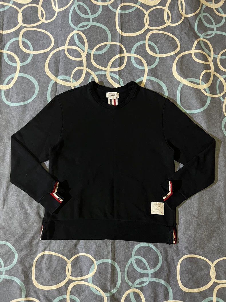 Thom Browne Thom Browne Classic back-colored striped sweatshirt 2503-Ne Size US XL / EU 56 / 4 - 1 Thumbnail